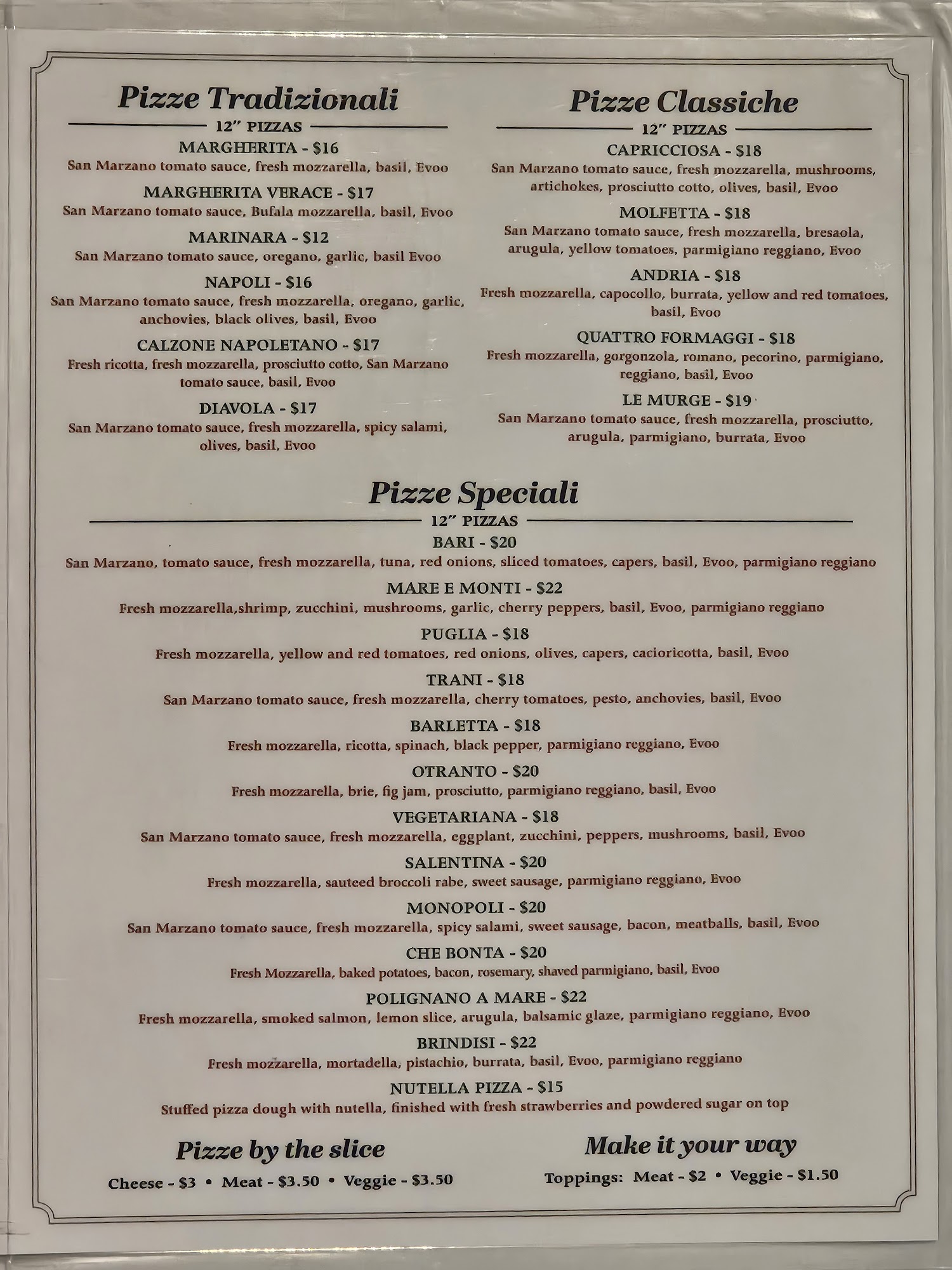 Puglia pizzeria southbury menu reviews 52 photos 18 restaurantji