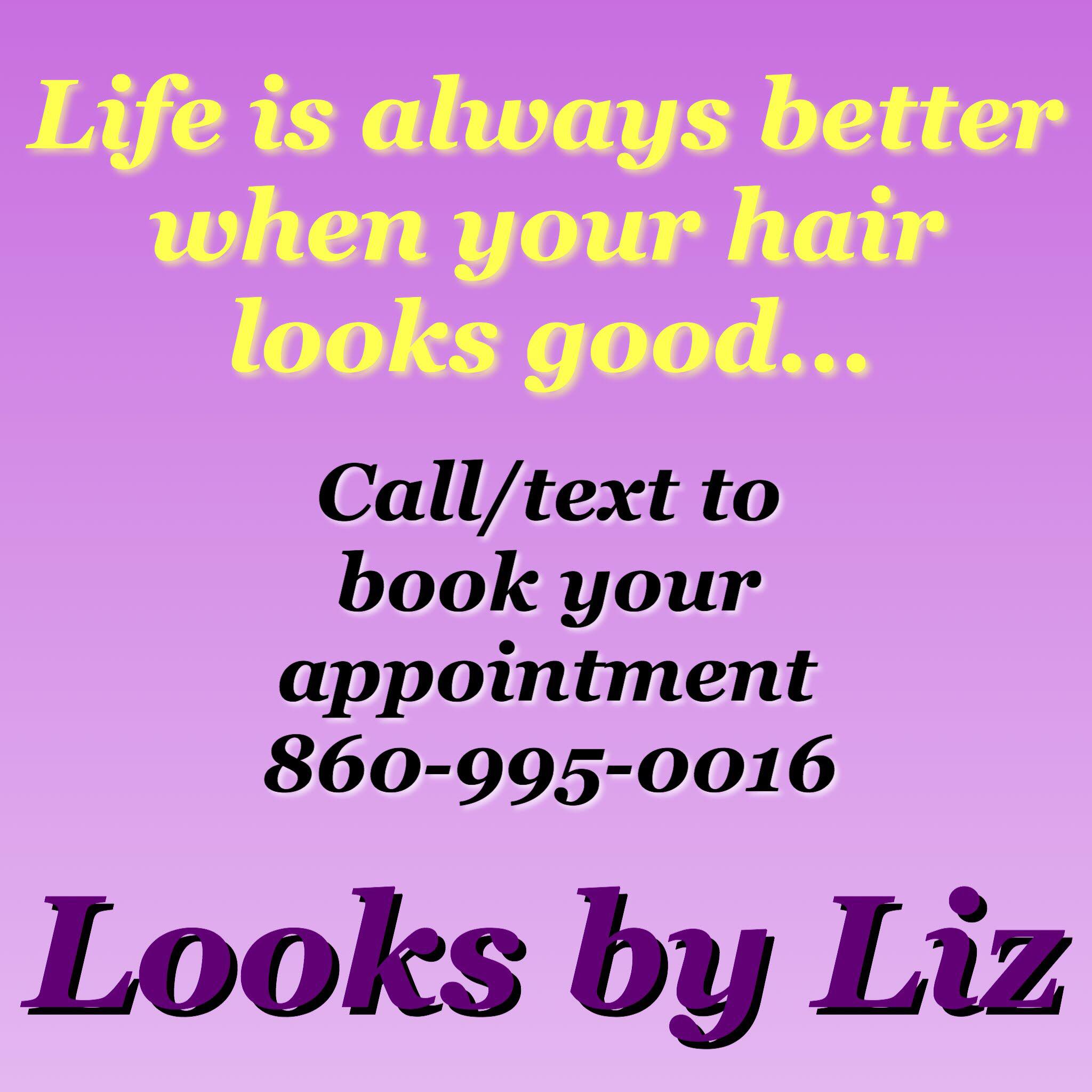 Looks by Liz Hair Lounge 25 New Britain Ave unit 5, Unionville Connecticut 06085