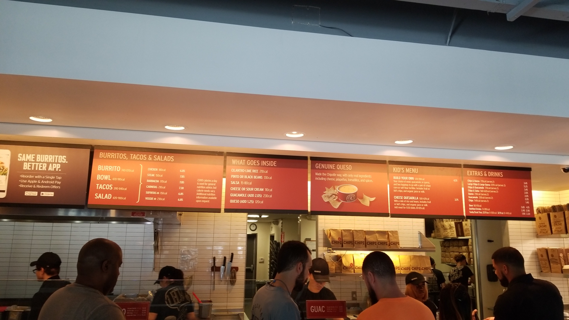 Chipotle Mexican Grill Menu