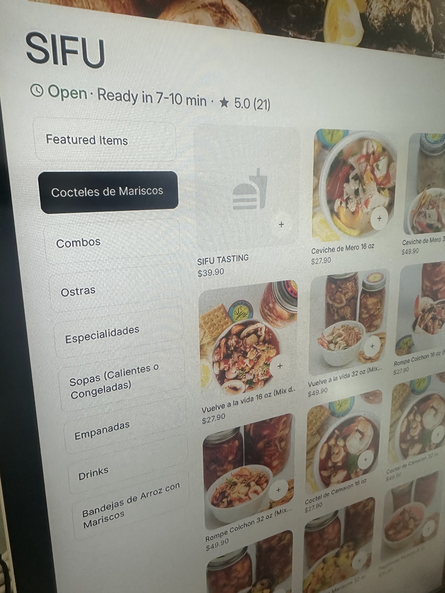 Cocinas de Doral Menu