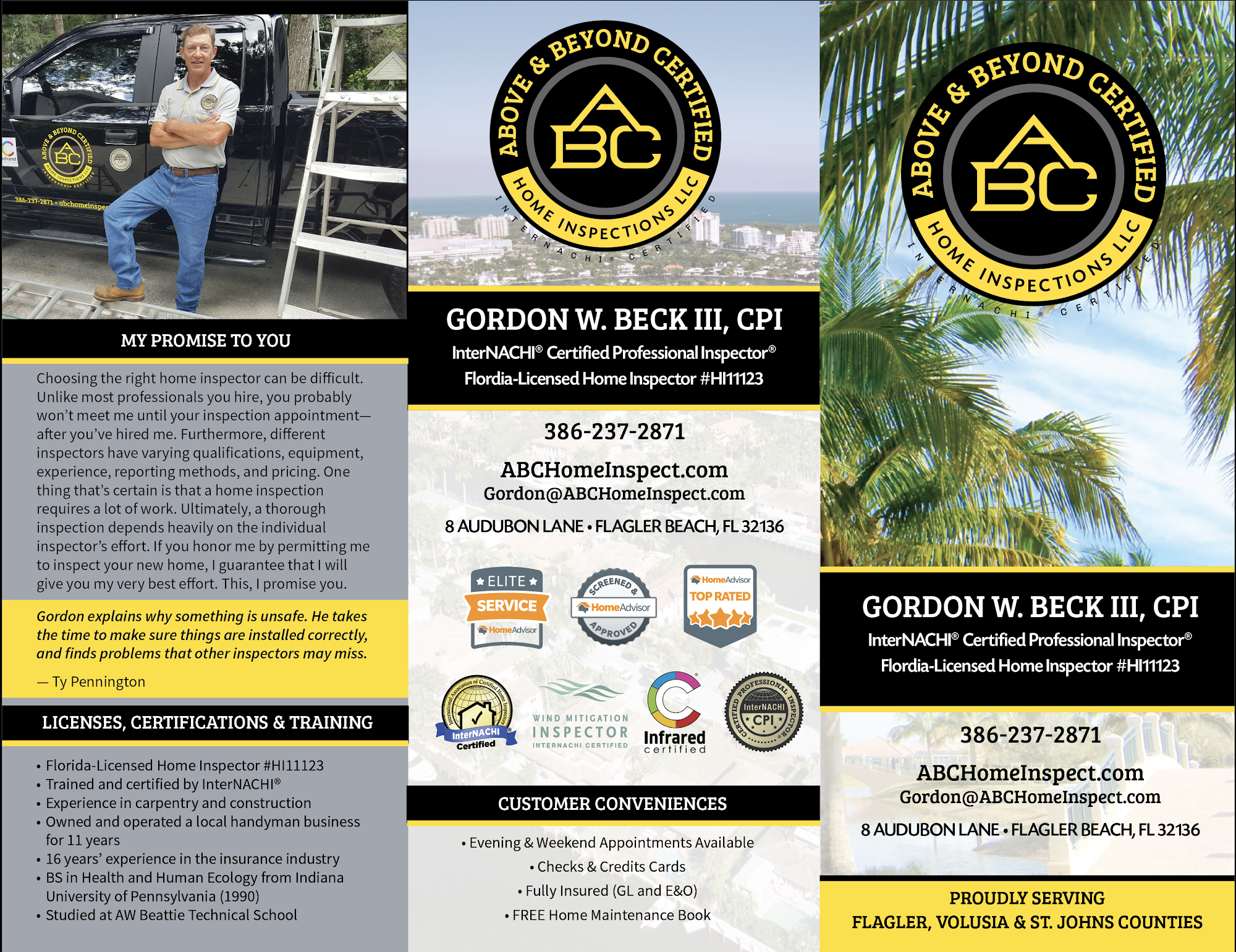 Above & Beyond Certified Home Inspections LLC 8 Audubon Ln, Flagler Beach Florida 32136