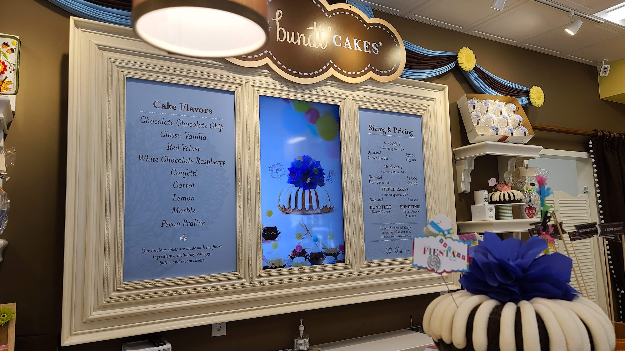 Nothing Bundt Cakes Menu