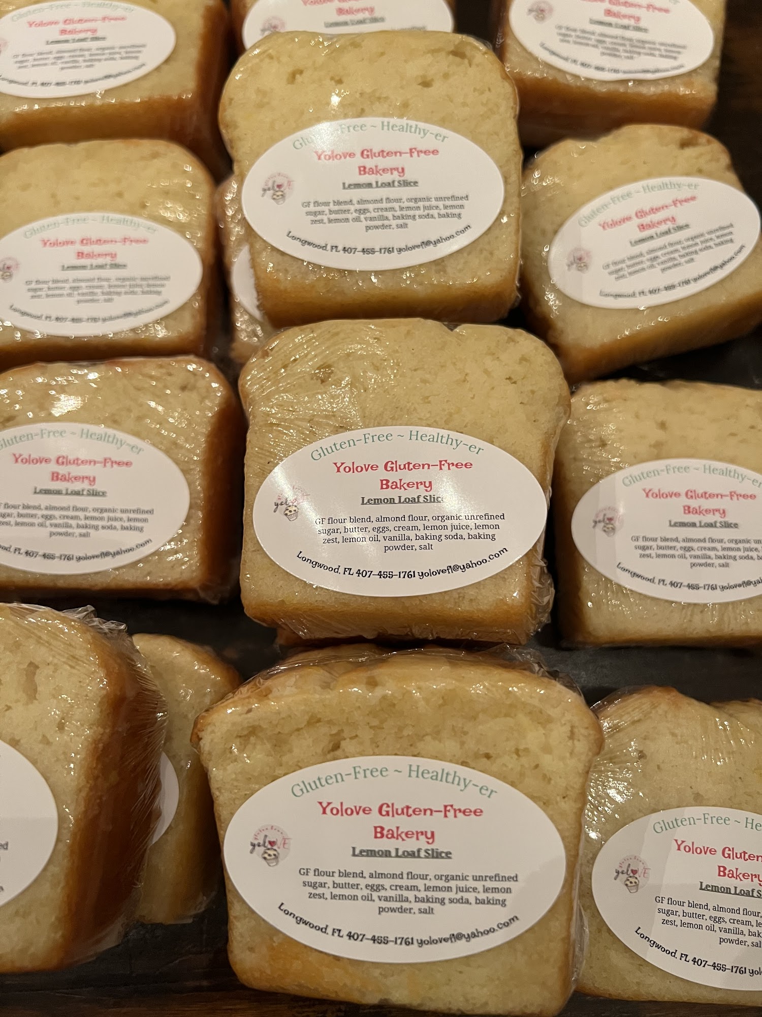 Yolove Gluten-Free Bakehouse Menu