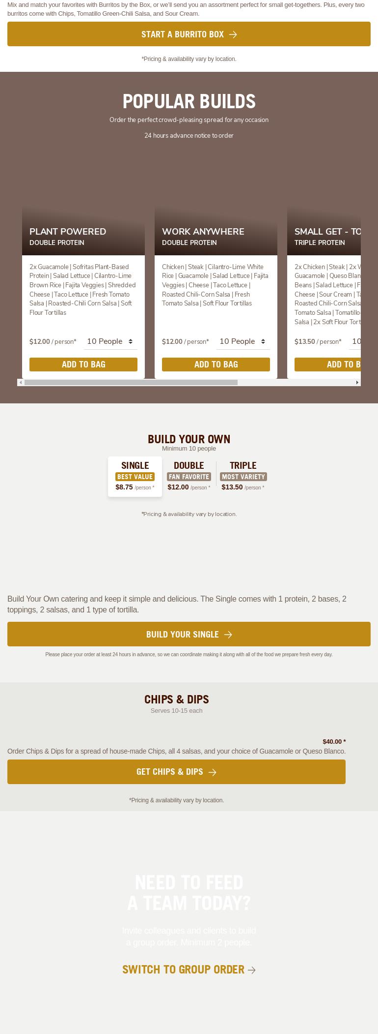 Chipotle Mexican Grill Menu