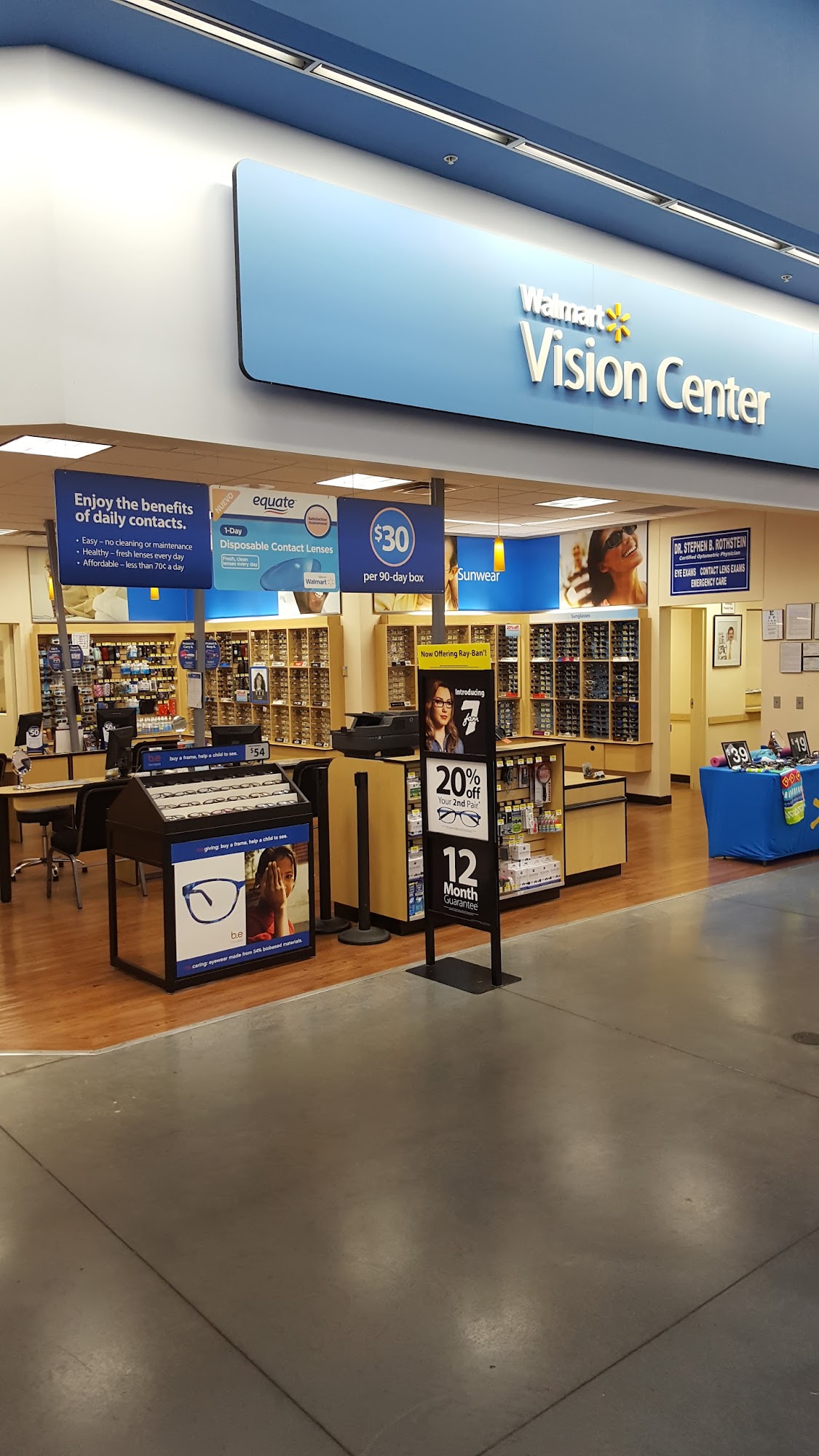 Walmart Vision & Glasses 7900 W McNab Rd, North Lauderdale Florida 33068