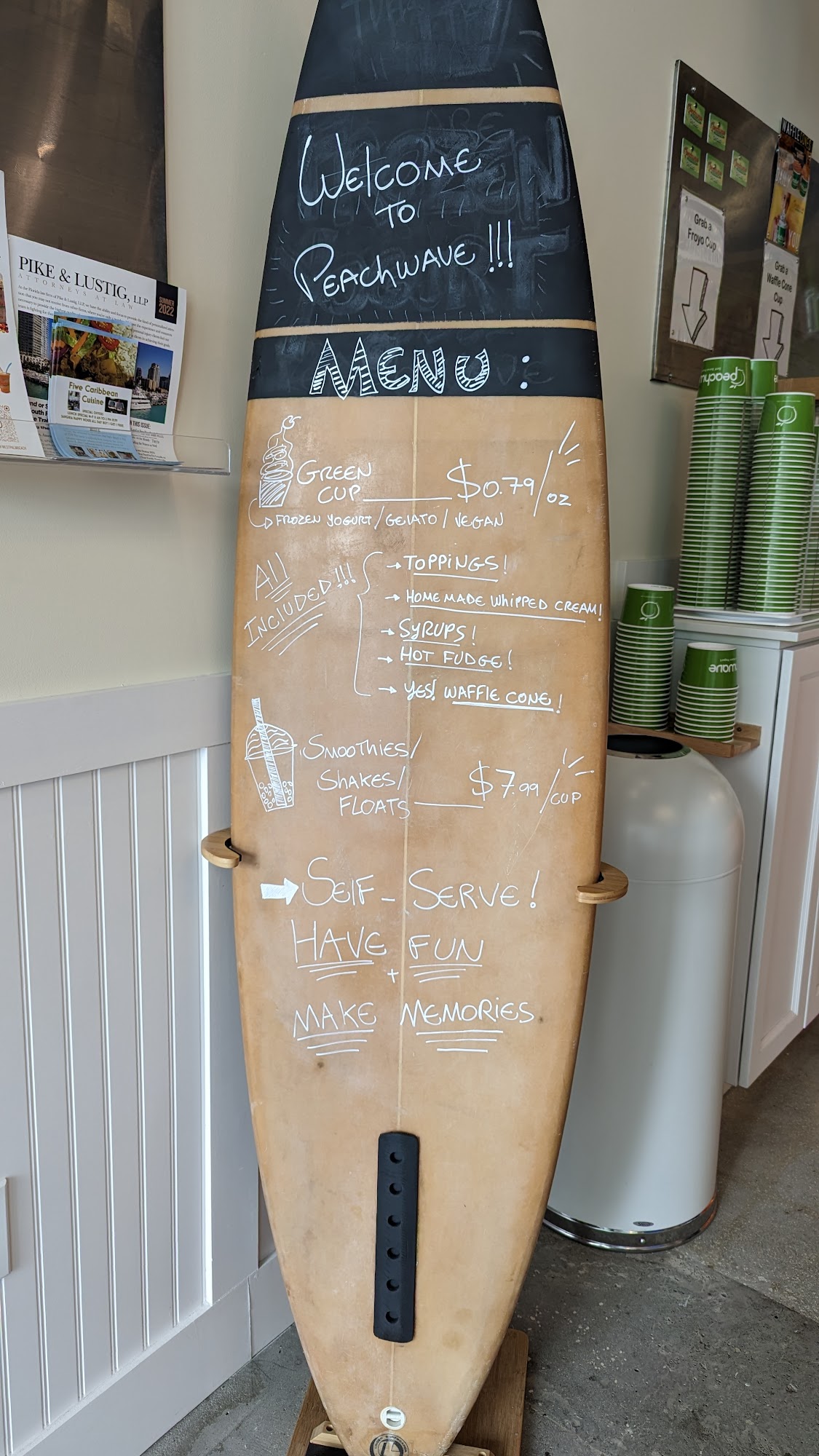 Peachwave of West Palm Beach Menu