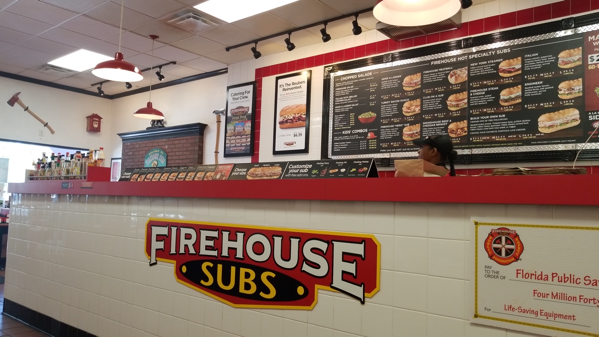 Firehouse Subs Red Bug Menu
