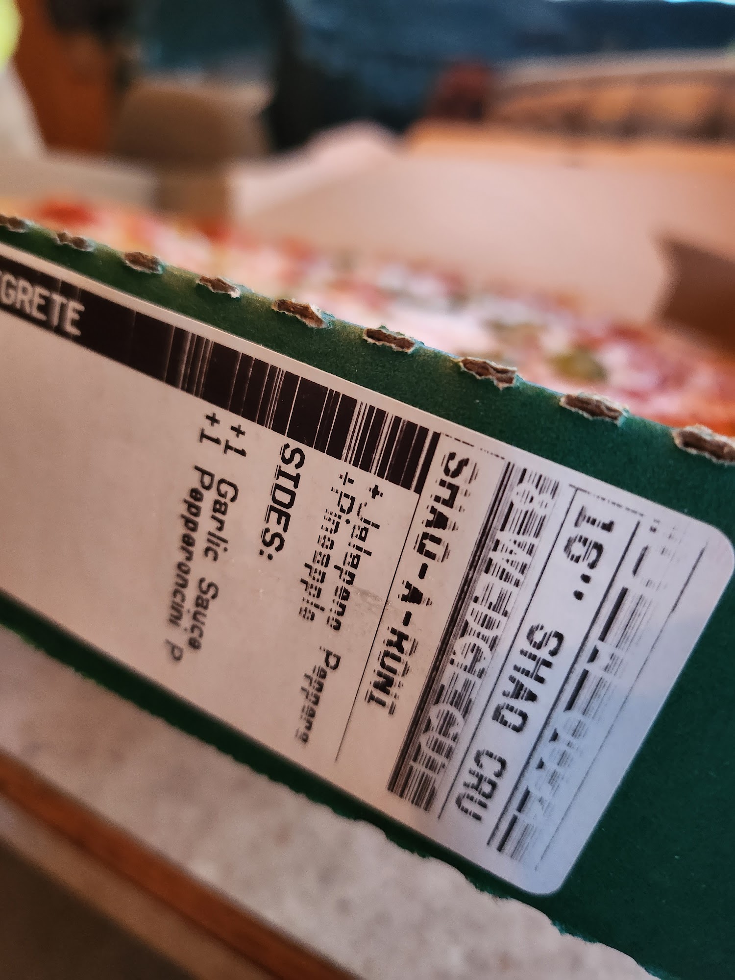 Papa Johns Pizza Menu