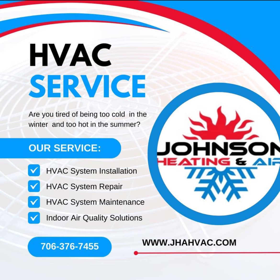 Johnson Heating & Air Conditioning 780 S Jackson St, Hartwell Georgia 30643