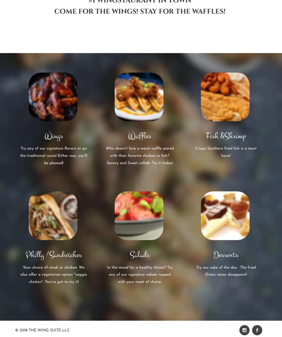 The Wing Suite - LAWRENCEVILLE Menu