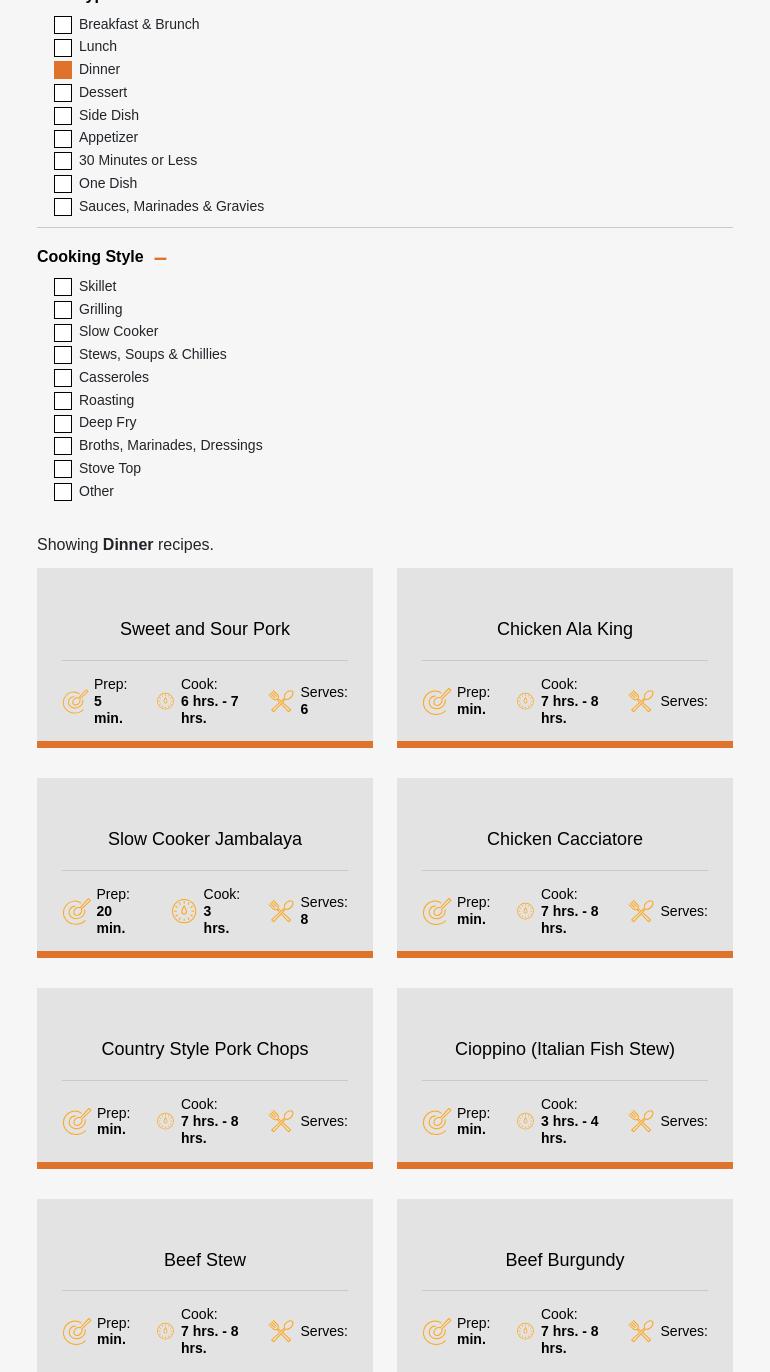 Southeastern Mills Menu