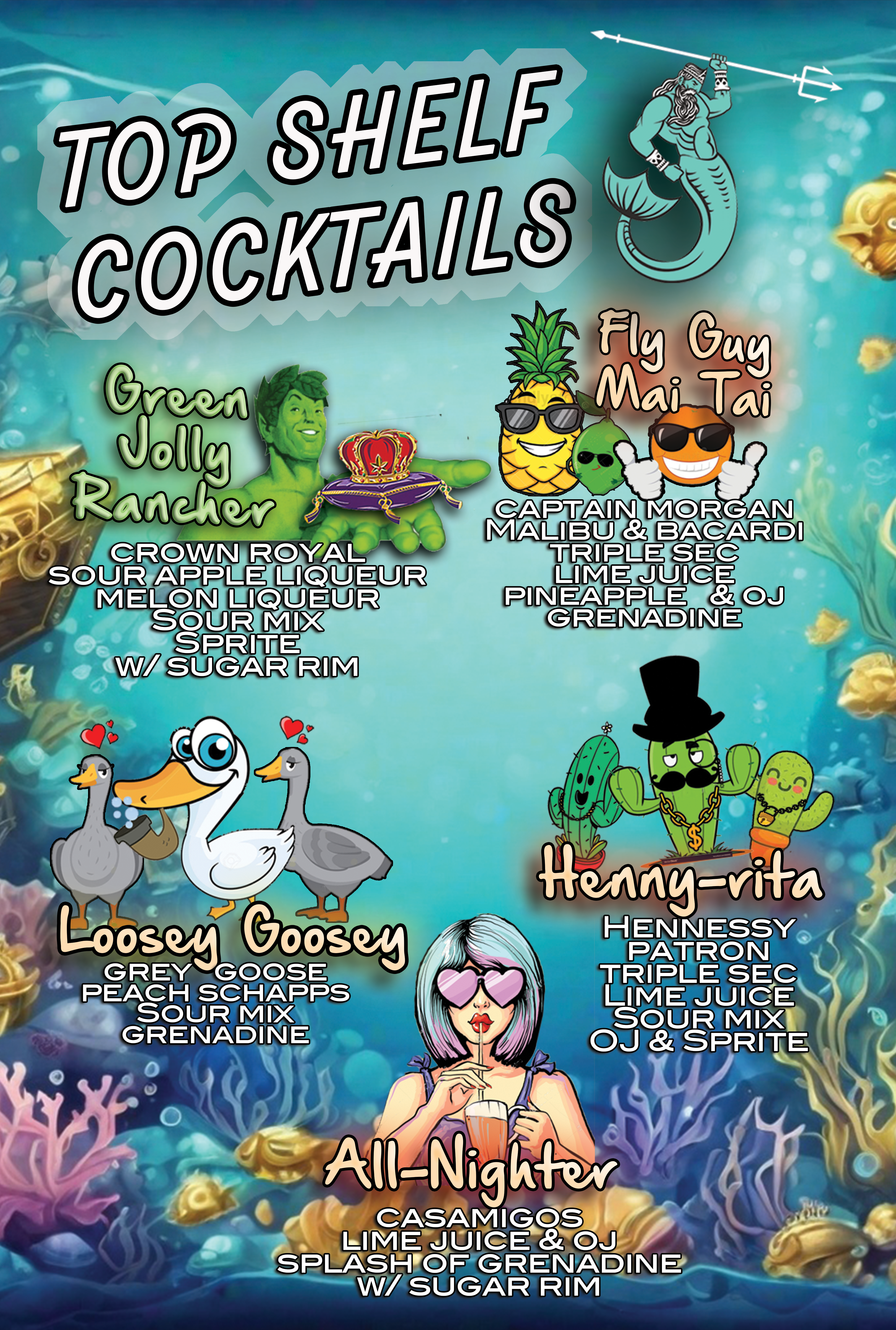 King Neptunes Bar & Grill Menu