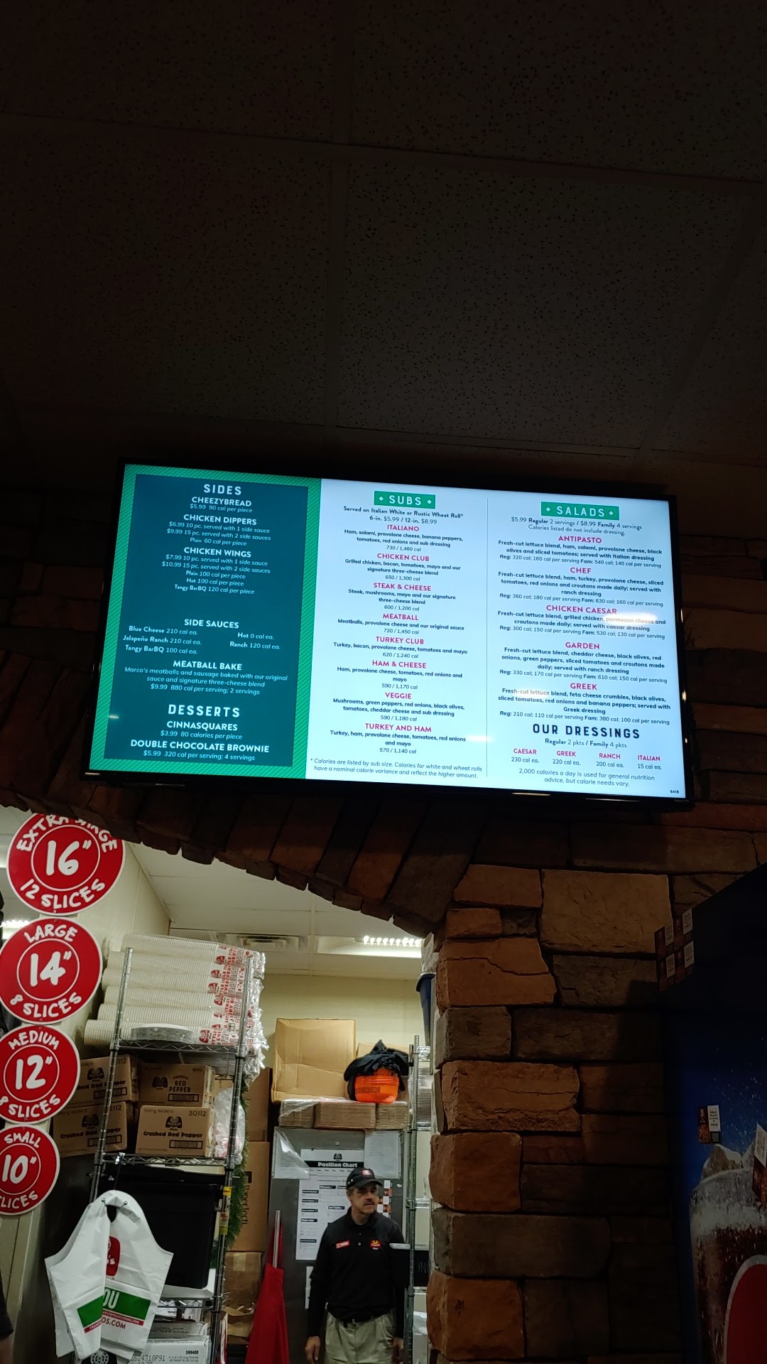 Marco's Pizza Menu