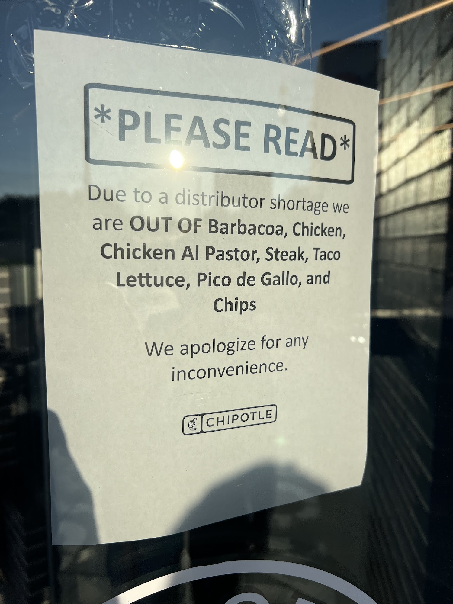 Chipotle Mexican Grill Menu