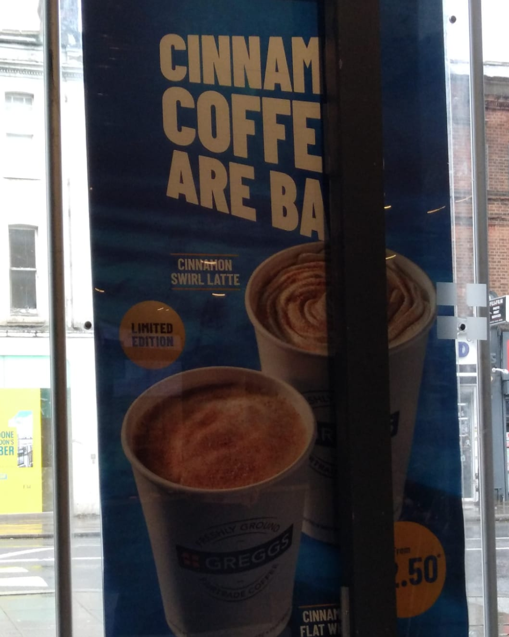 Greggs Menu