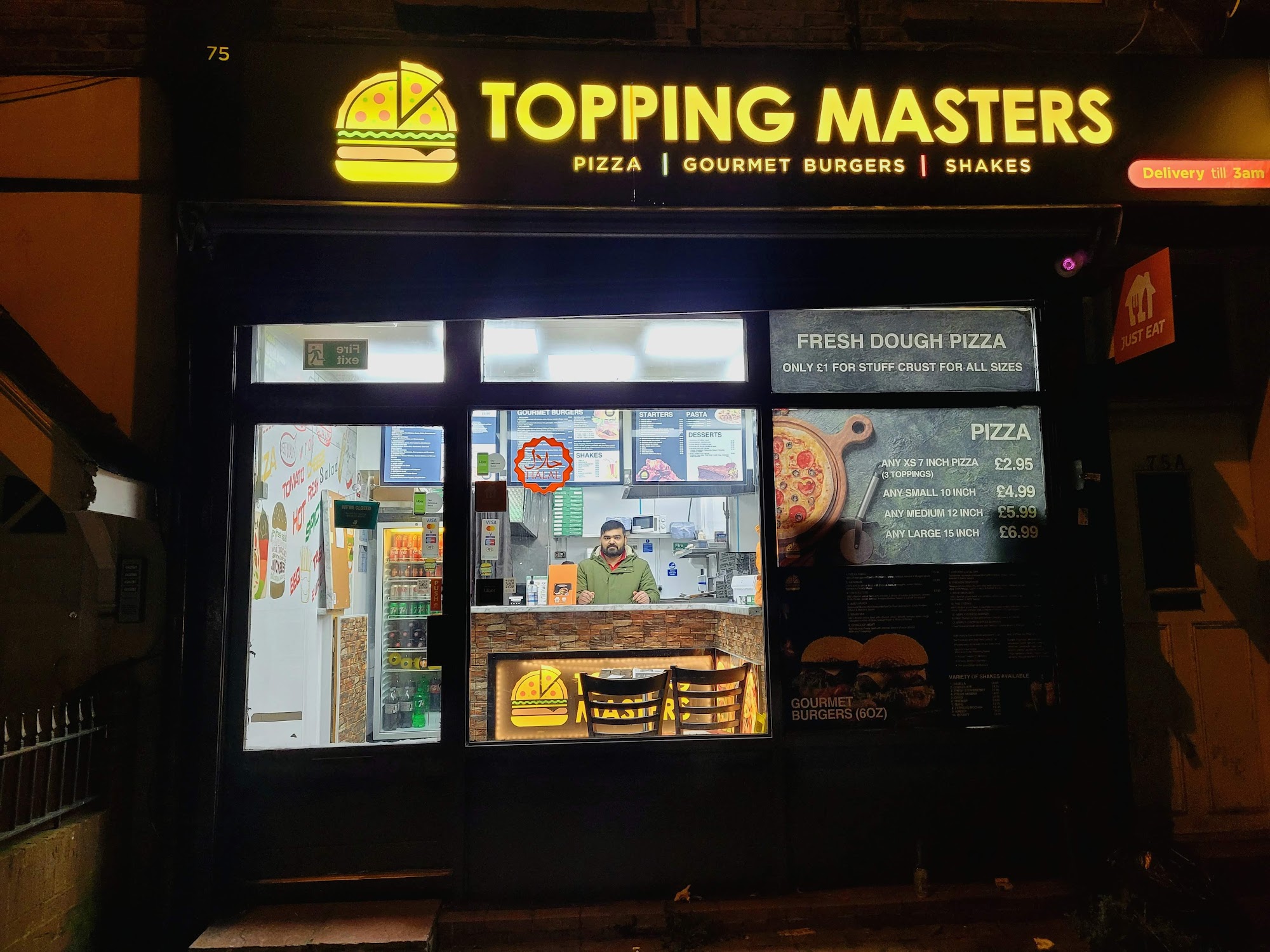 Topping Masters Menu