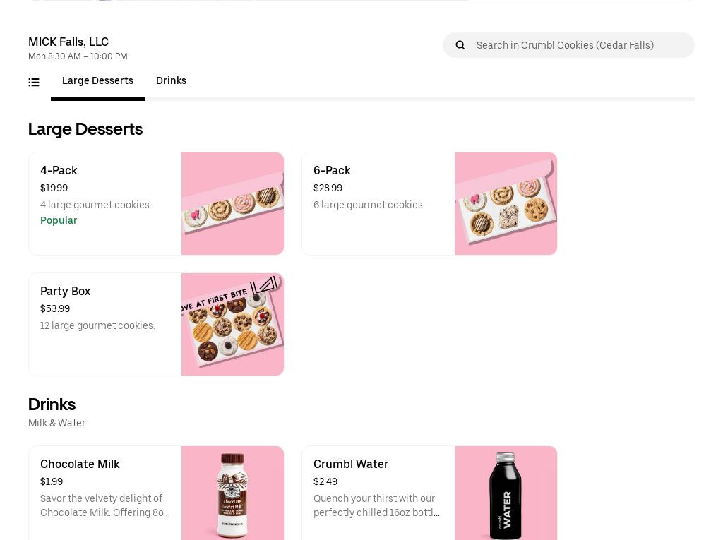 Crumbl - Cedar Falls Menu