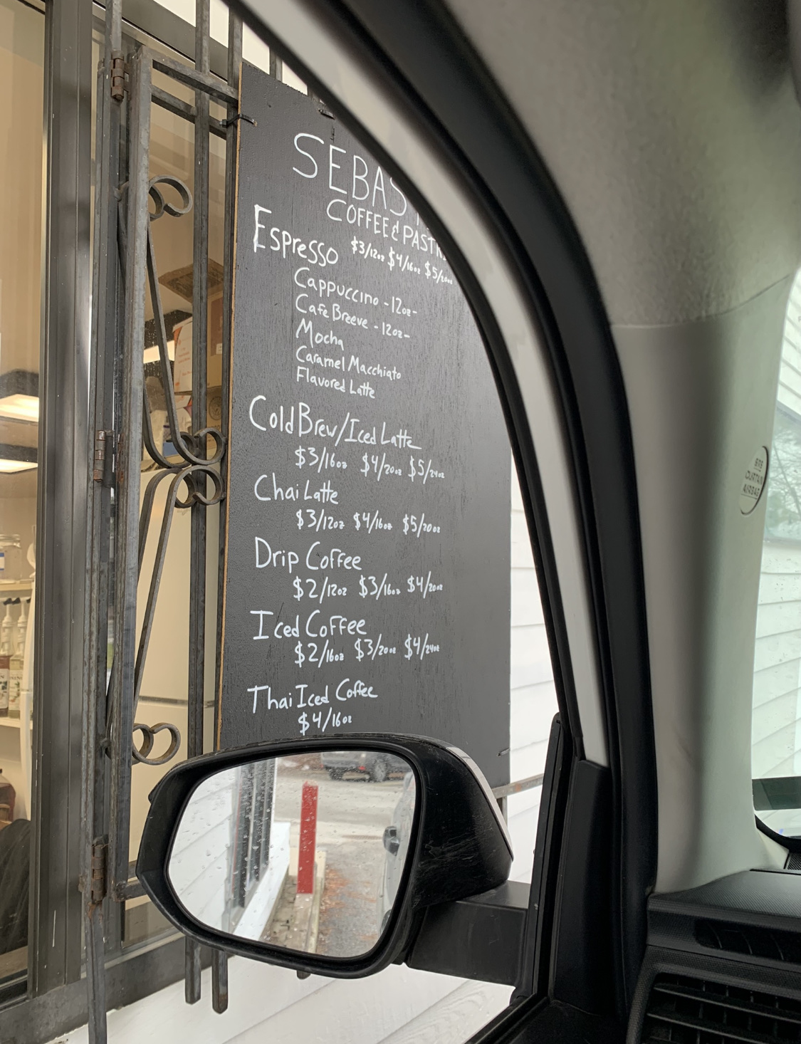 Sebastian's Coffee & Pastries Menu