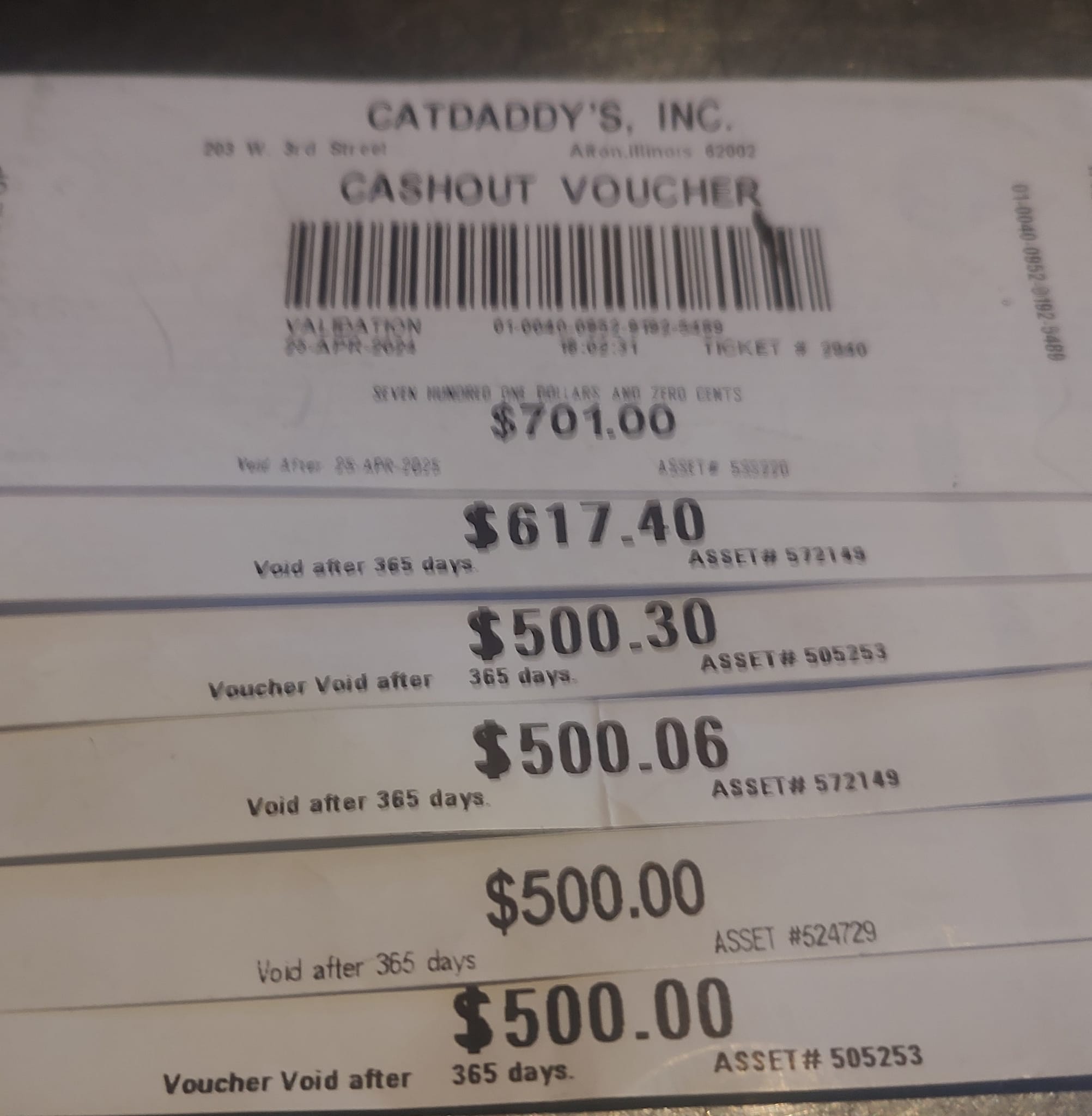 Cat Daddy's Tavern Menu