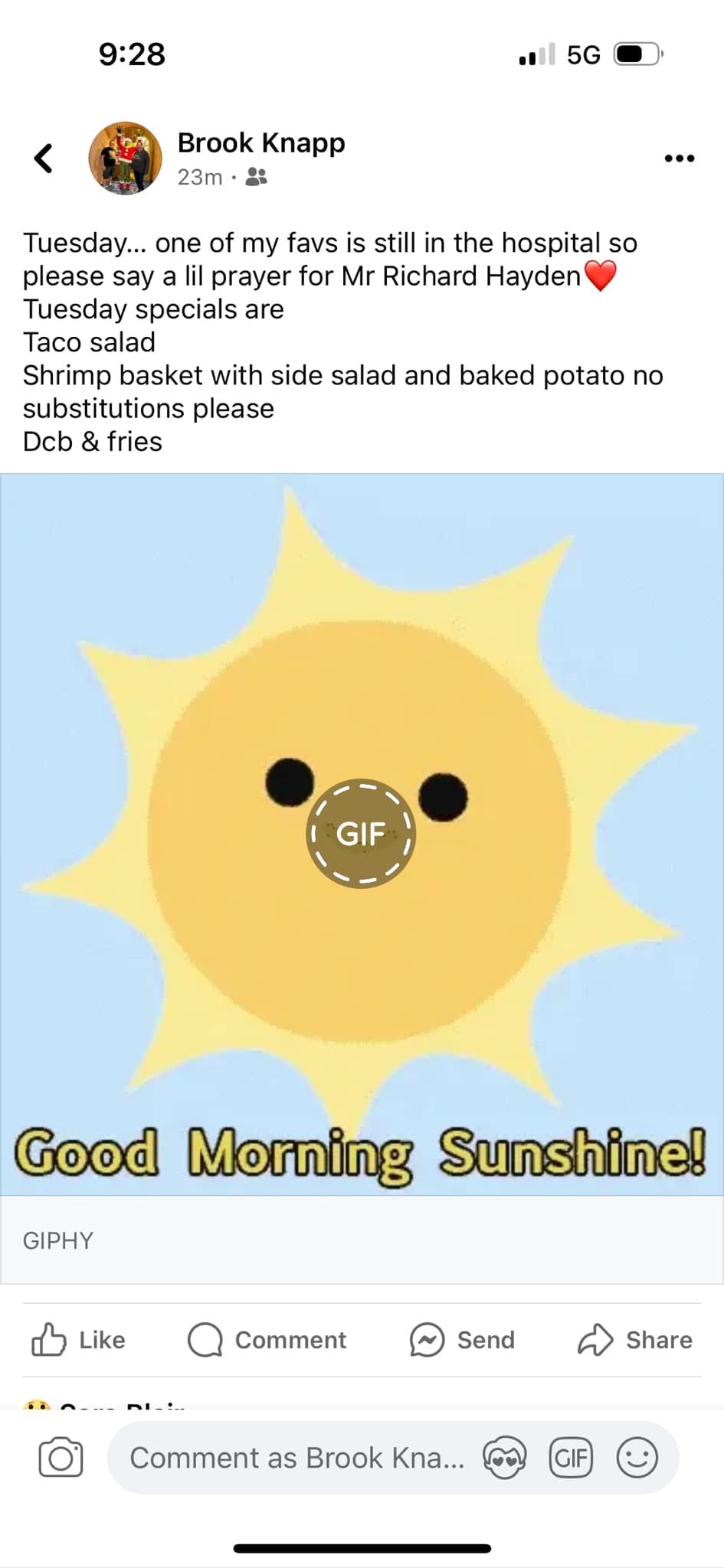 Brick's Exquisite Eats Menu