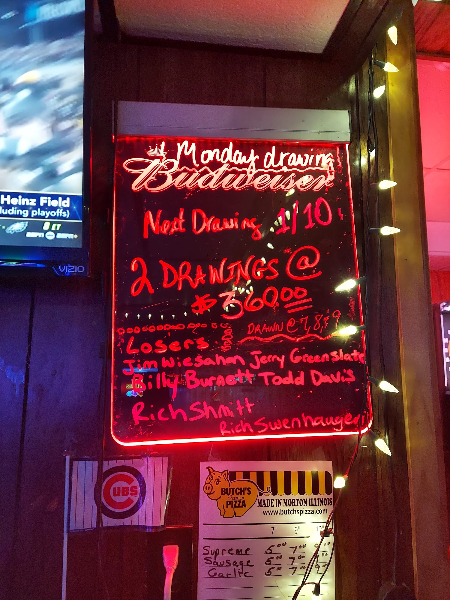 Jim Dandy Lounge Menu