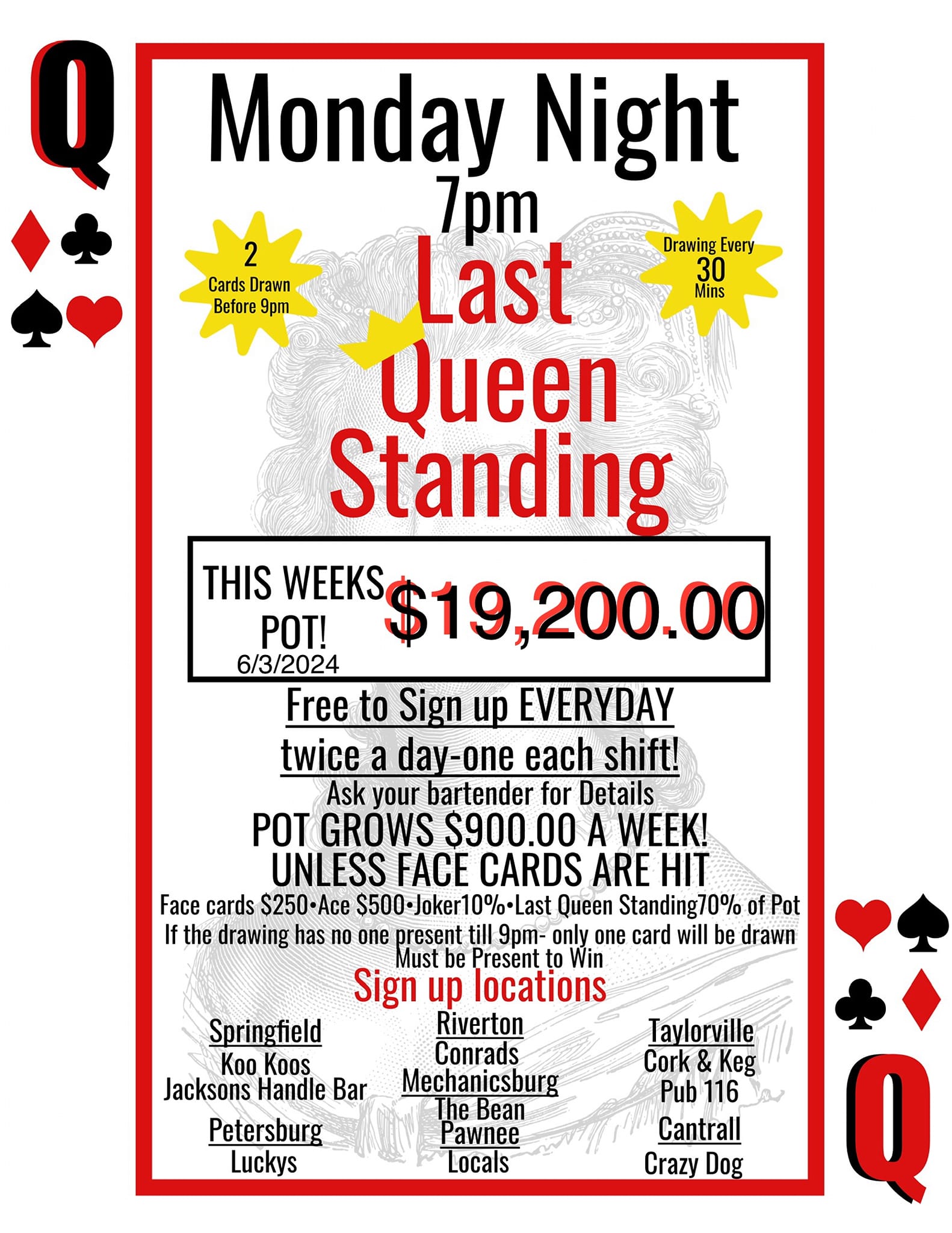 Crazy Dog Saloon Menu