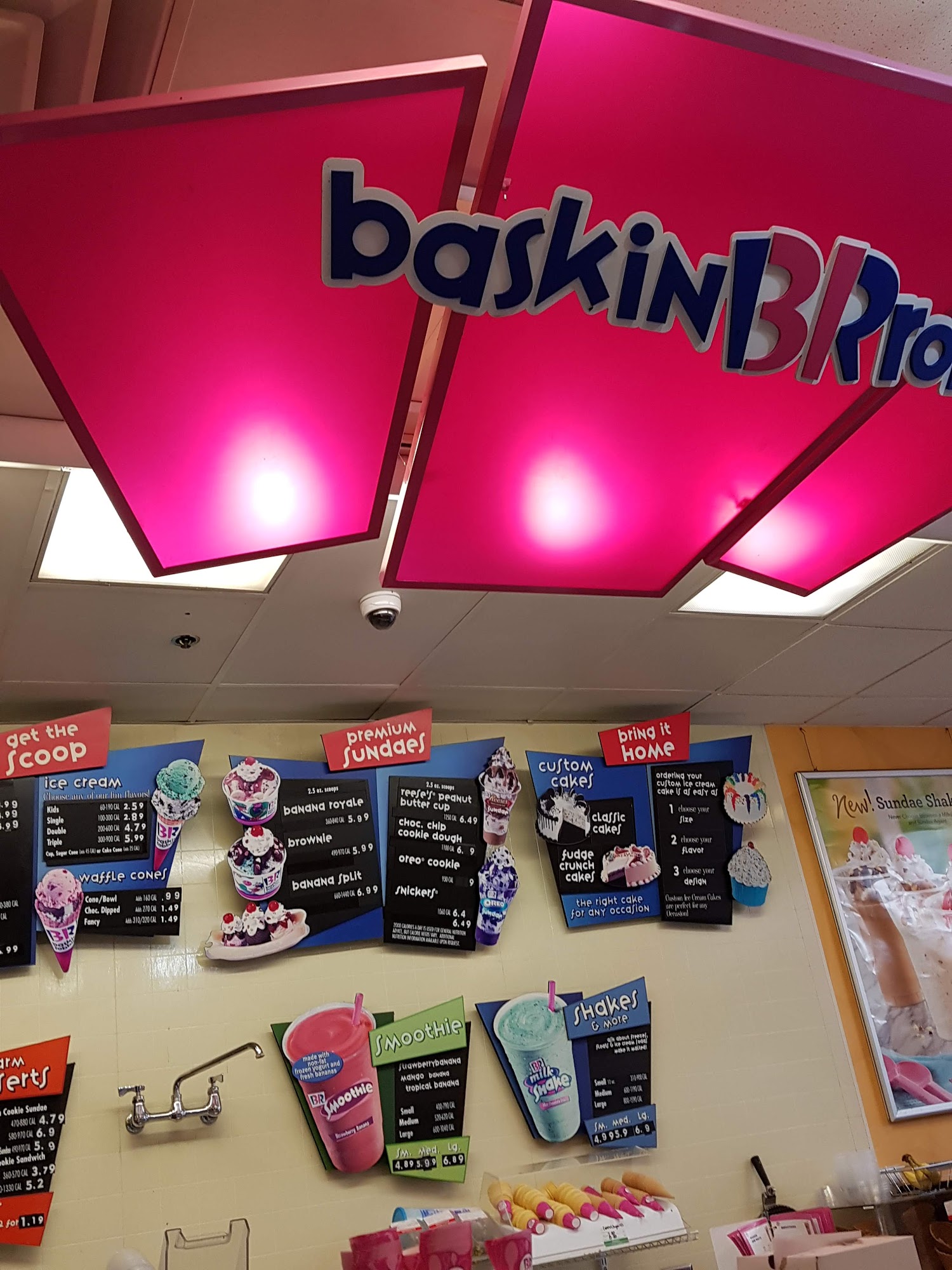 Baskin-Robbins Menu