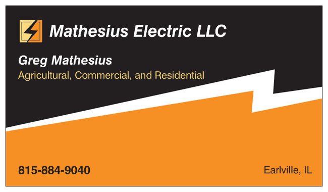 Mathesius Electric 4120 E 14th Rd, Earlville Illinois 60518