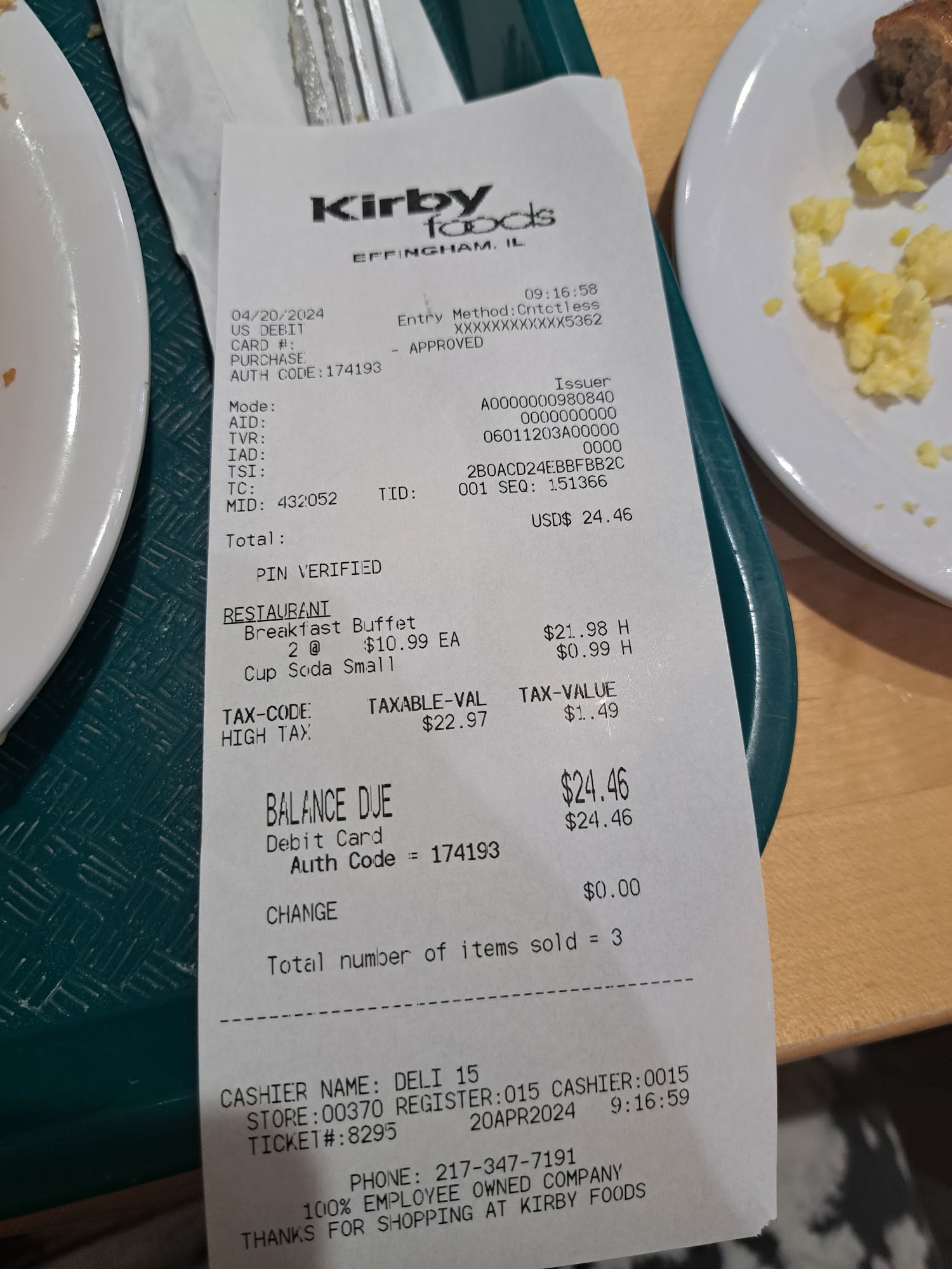 Iron Horse Restaurant Menu