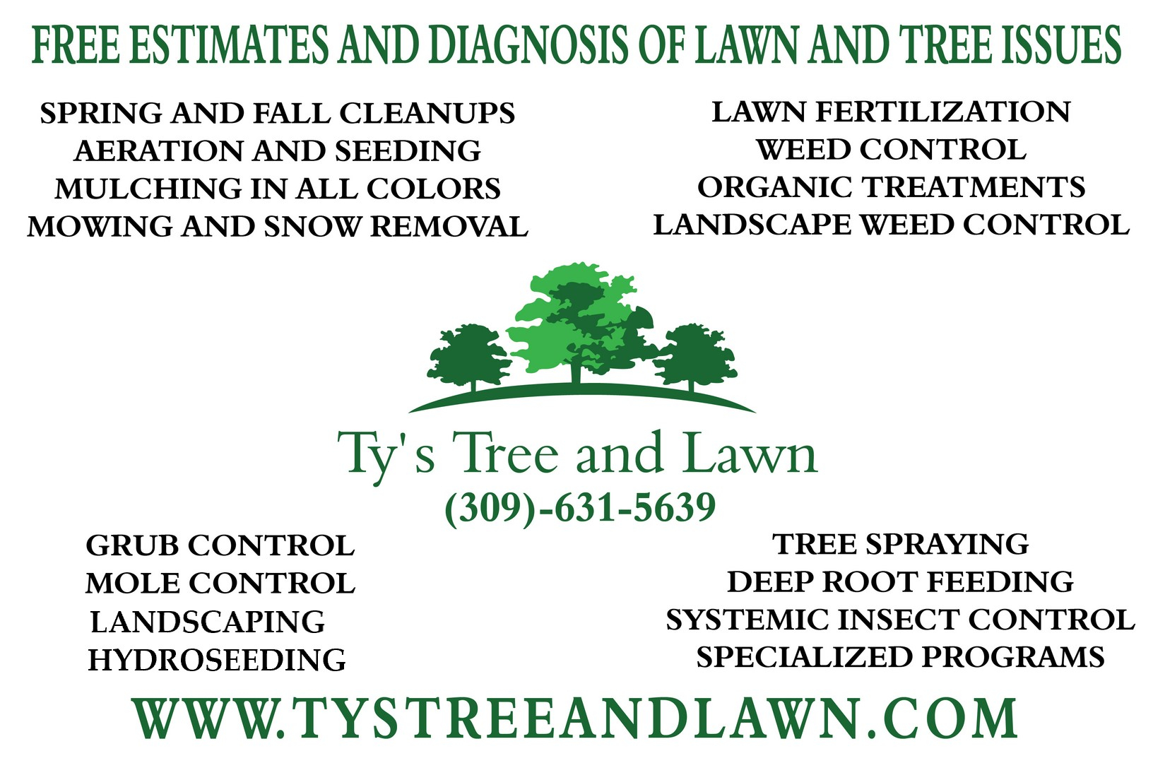 Ty's Tree and Lawn 750 Co Hwy 7, Lynn Center Illinois 61262