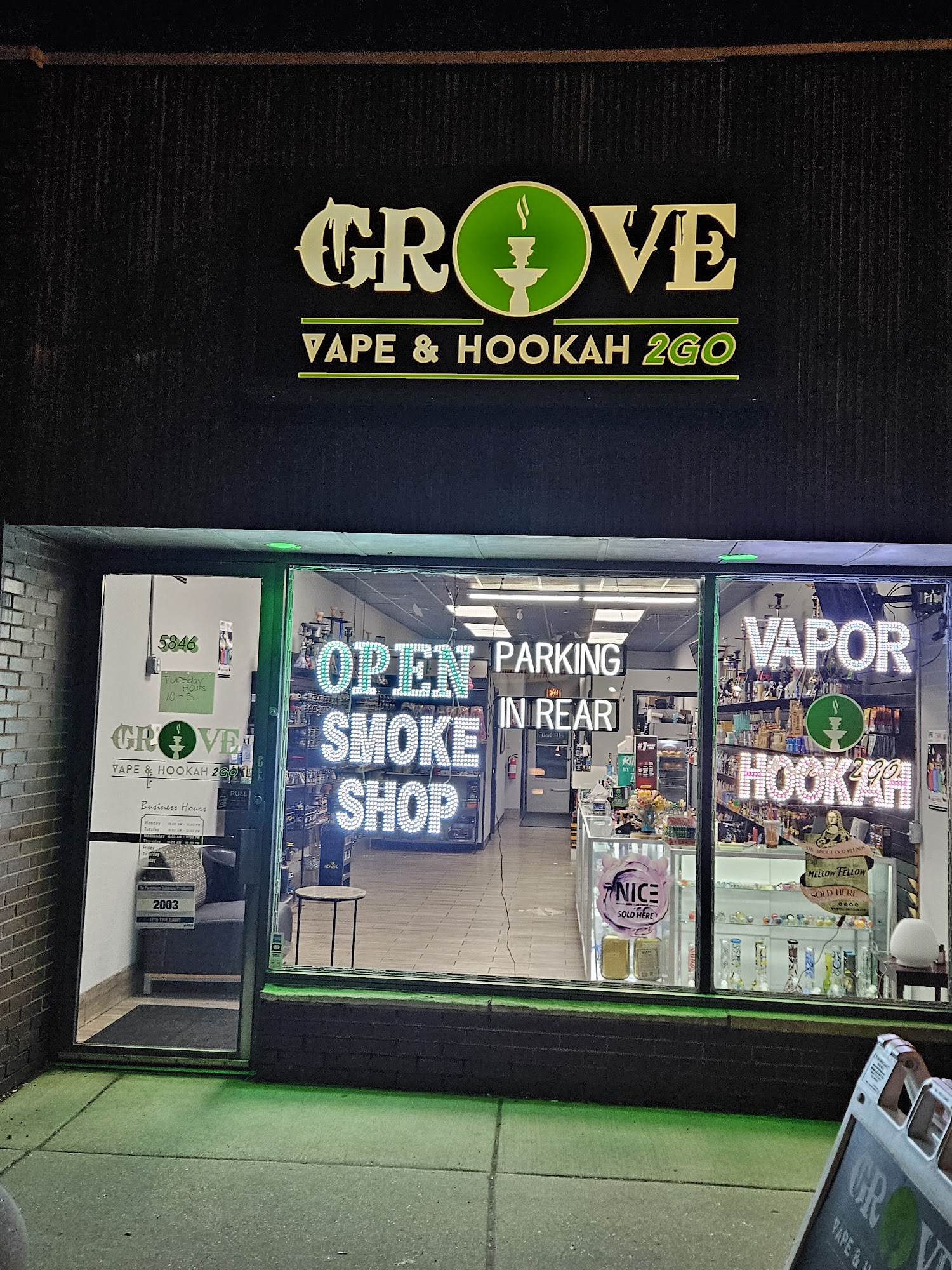 Grove Vape & Hookah2go(smoke shop)(Hookah to Go, Fruit heads, Hookah tobacco, CBD Shop,Smoke shop, Vapes)