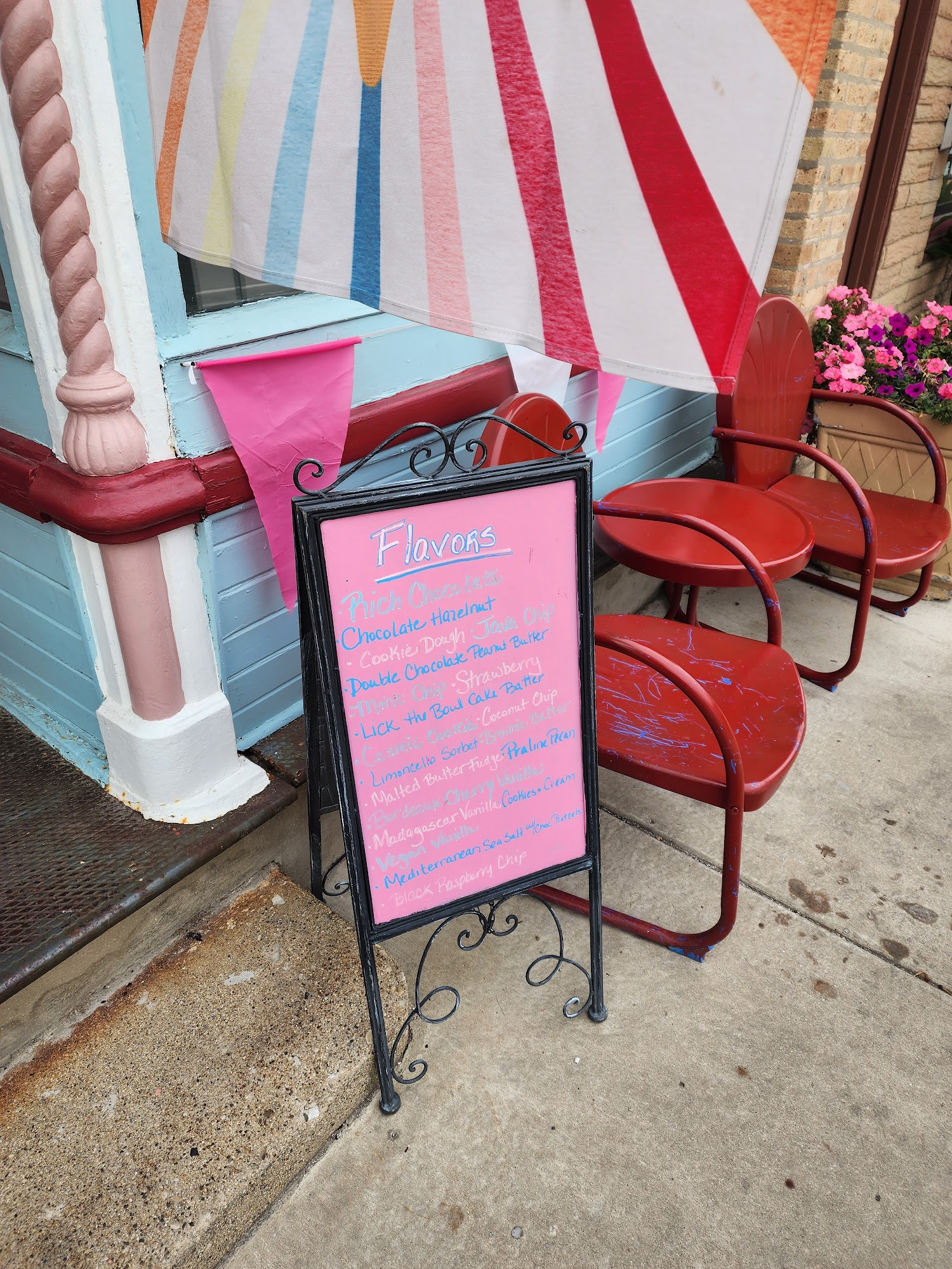 Ivy's Oh So Sweet Ice Cream Shop Menu