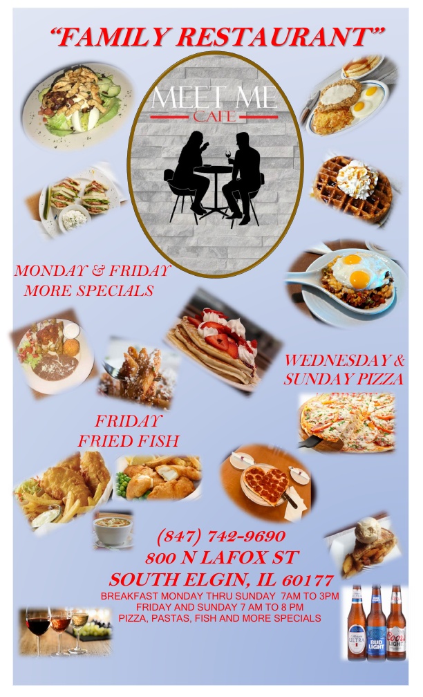 Meet Me Cafe Family Restaurant Menu