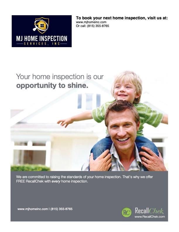 MJ Home Inspection Services, Inc. 9318 Elizabeth Ln, Spring Grove Illinois 60081