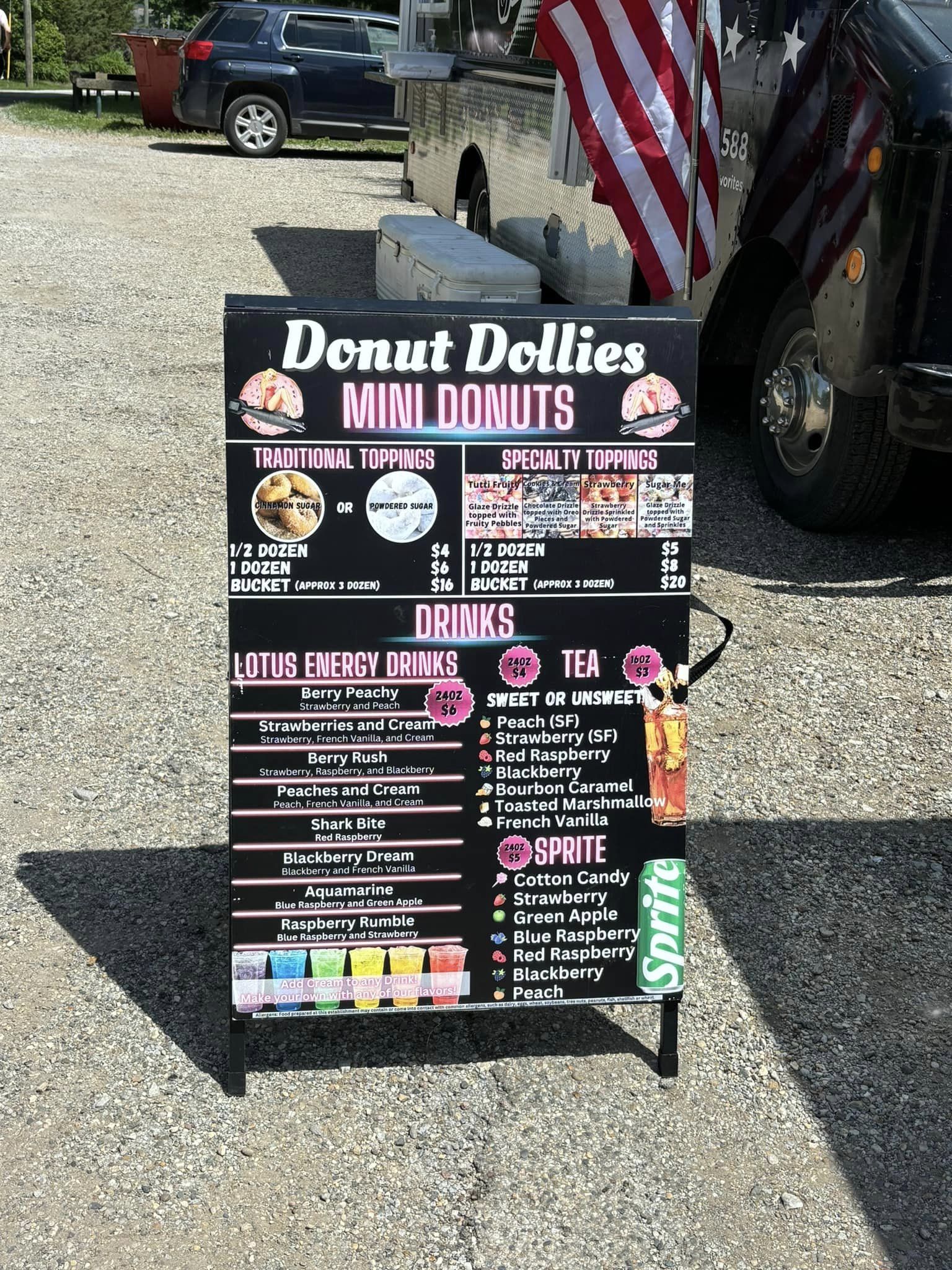 Vahling Vineyards Menu