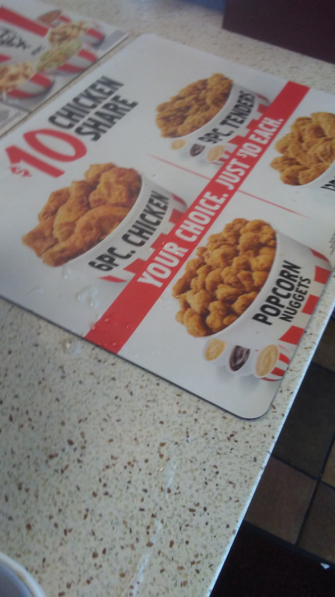 KFC Menu