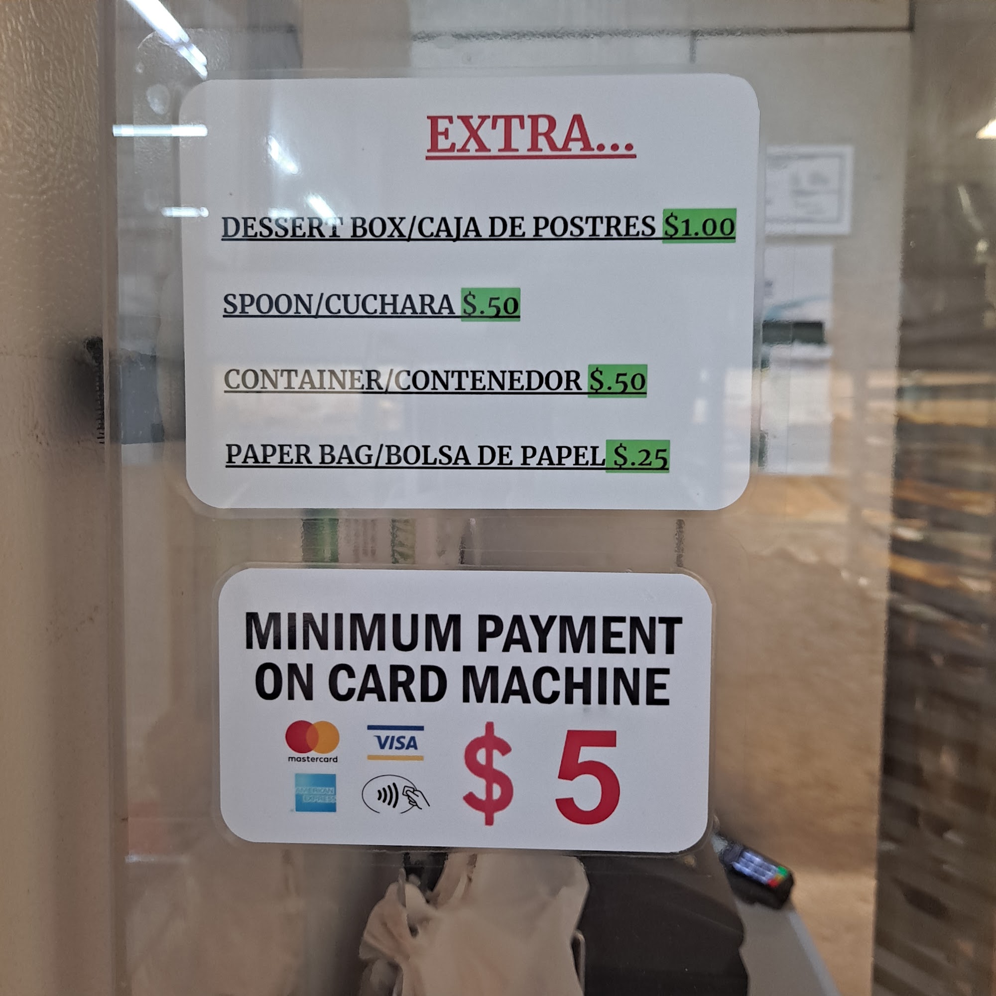 La Reyna Bakery Menu