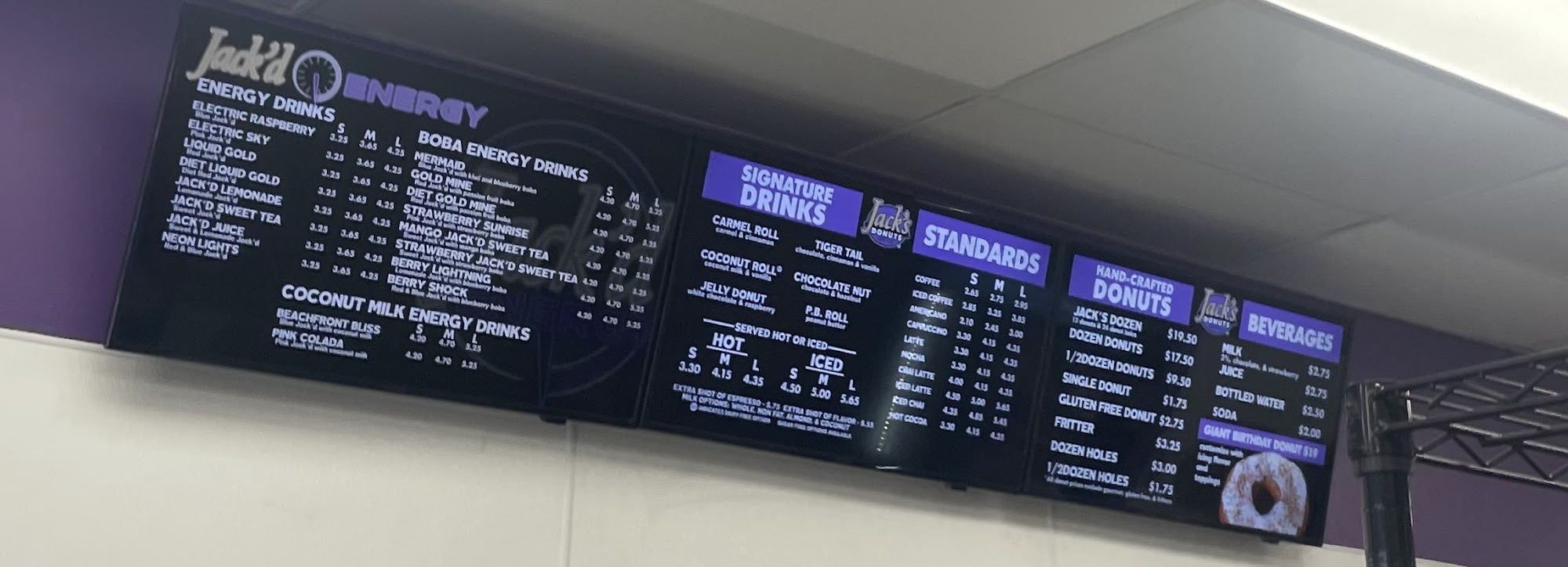 Jack's Donuts of Broad Ripple Menu
