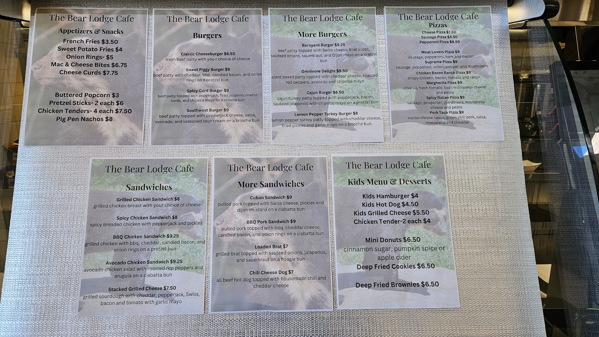 The Lodge Cafe Menu