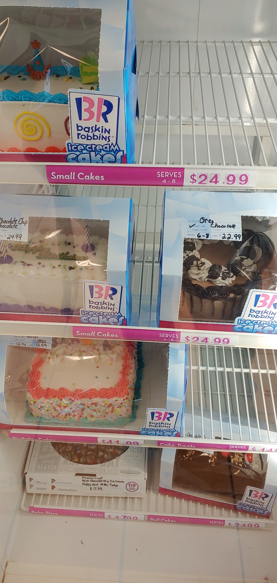 Baskin-Robbins Menu