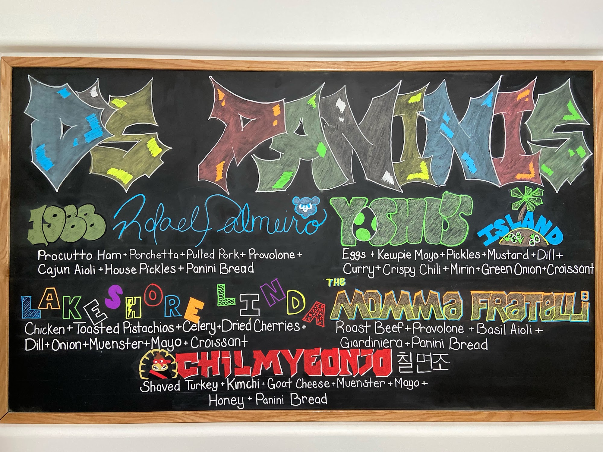 D’S Meats and Paninis Menu