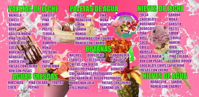 La Michoacana Menu