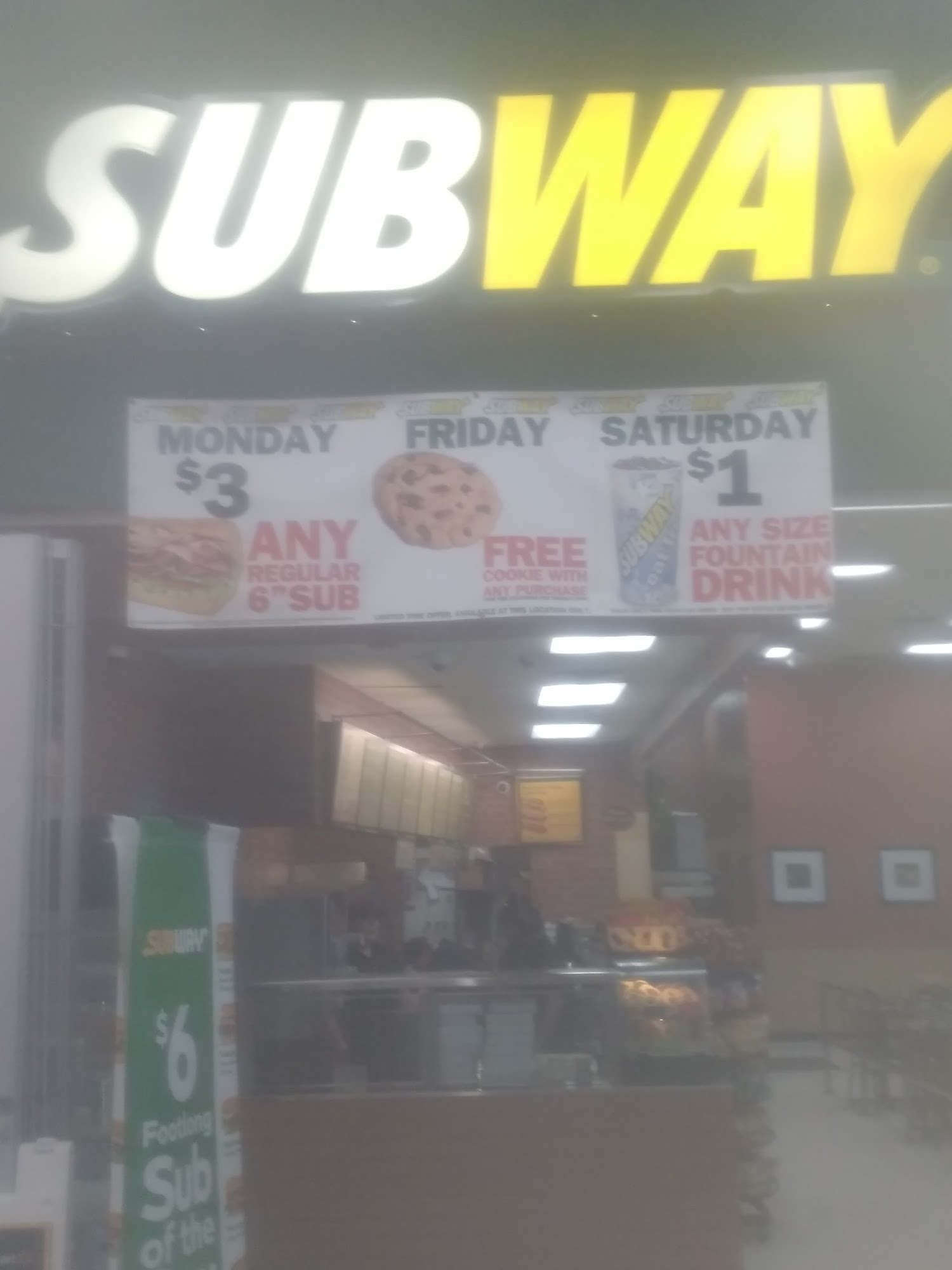Subway Menu