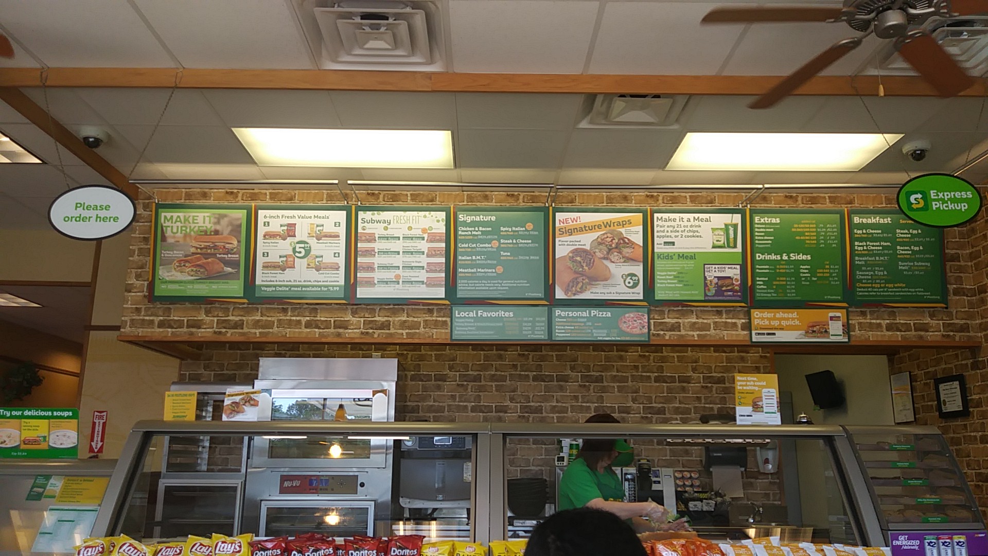 Subway Menu