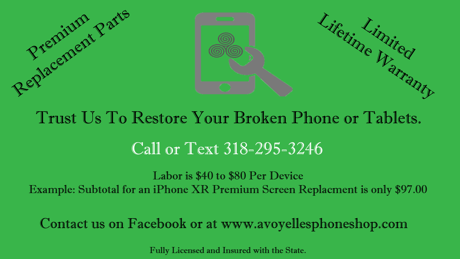 Avoyelles Phone Shop 114 Percy Aymond Rd, Bunkie Louisiana 71322