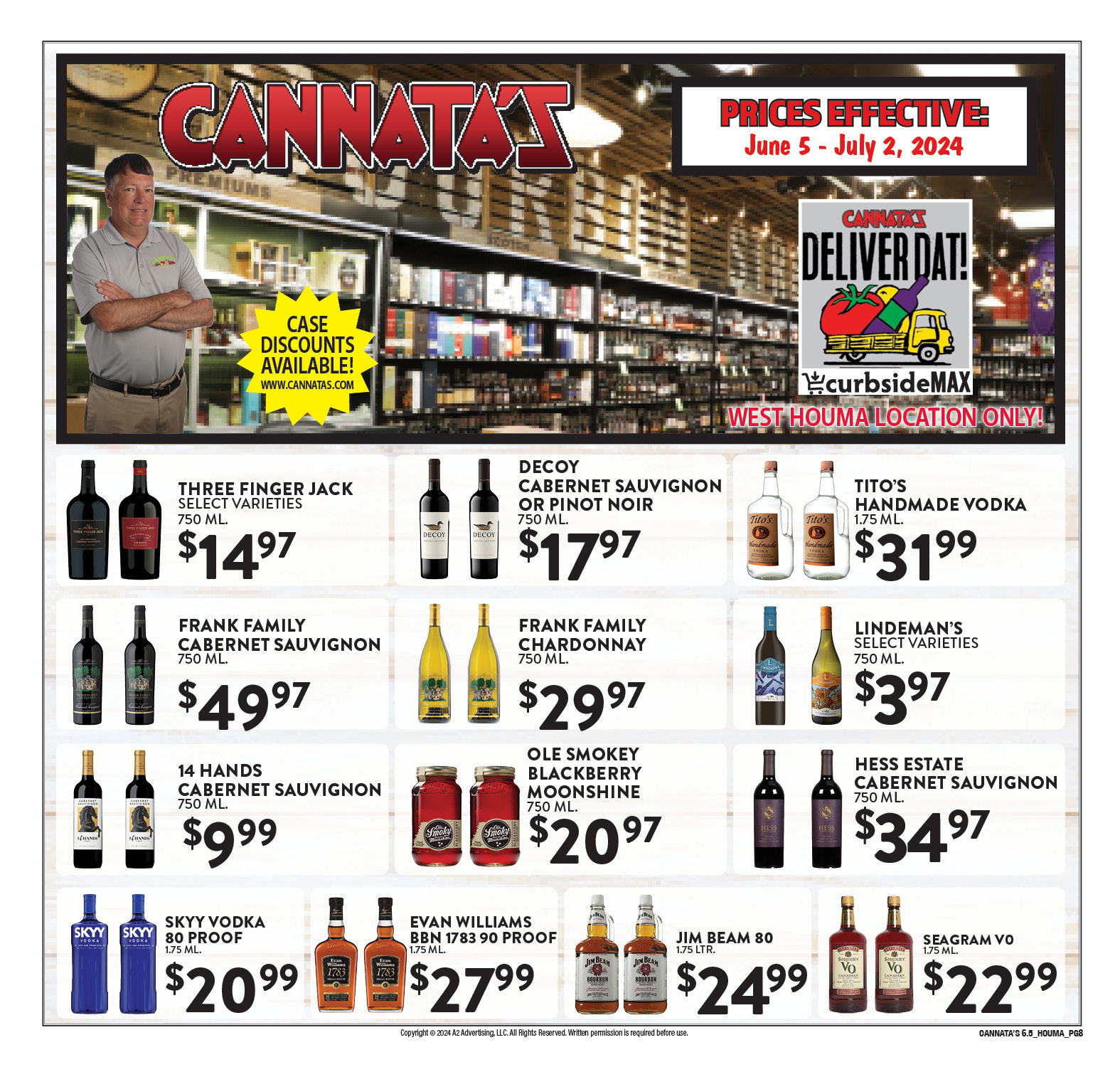 Cannata's Food World Inc Menu