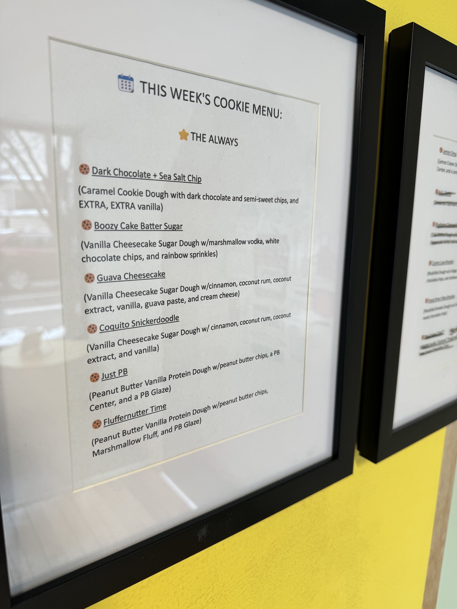 Hot Oven Cookies Menu