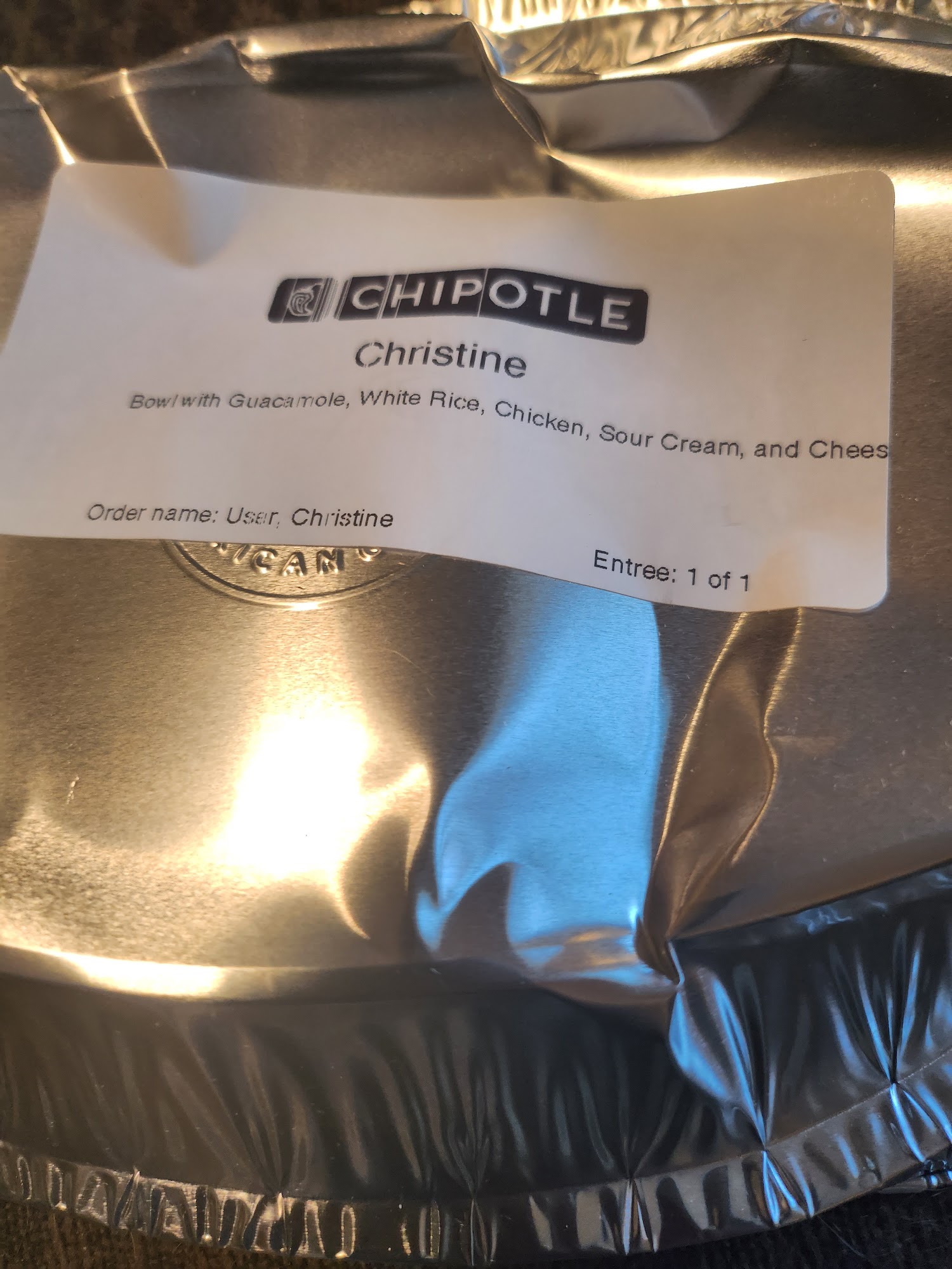 Chipotle Mexican Grill Menu