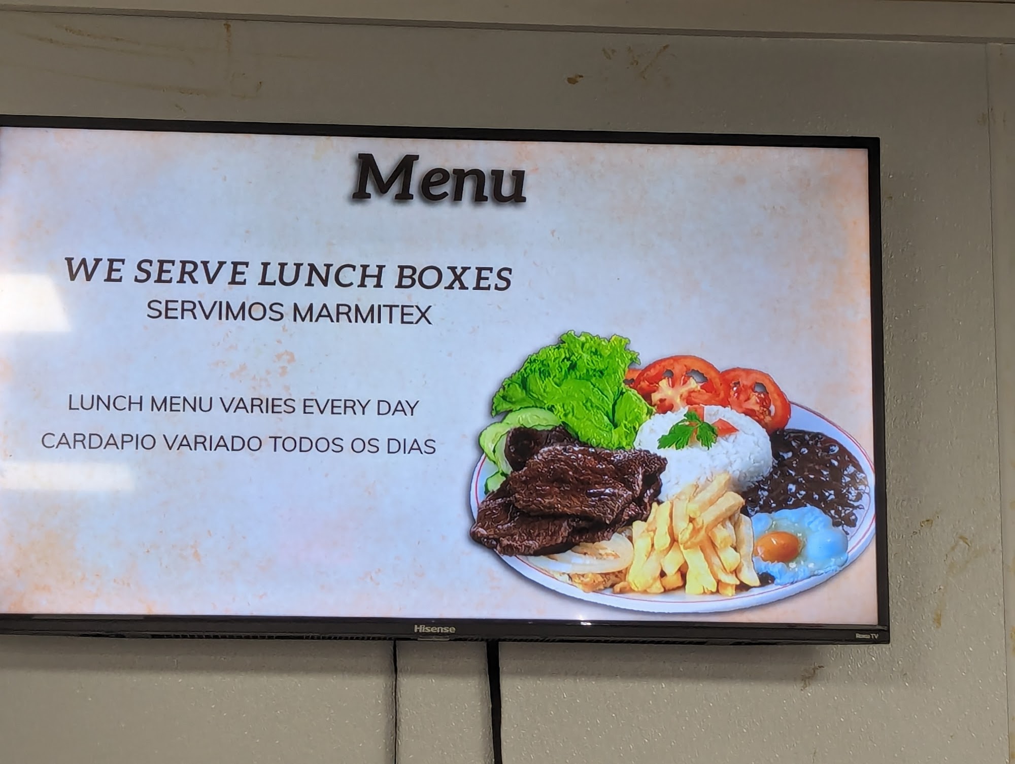 Brazilian family Bakery Menu