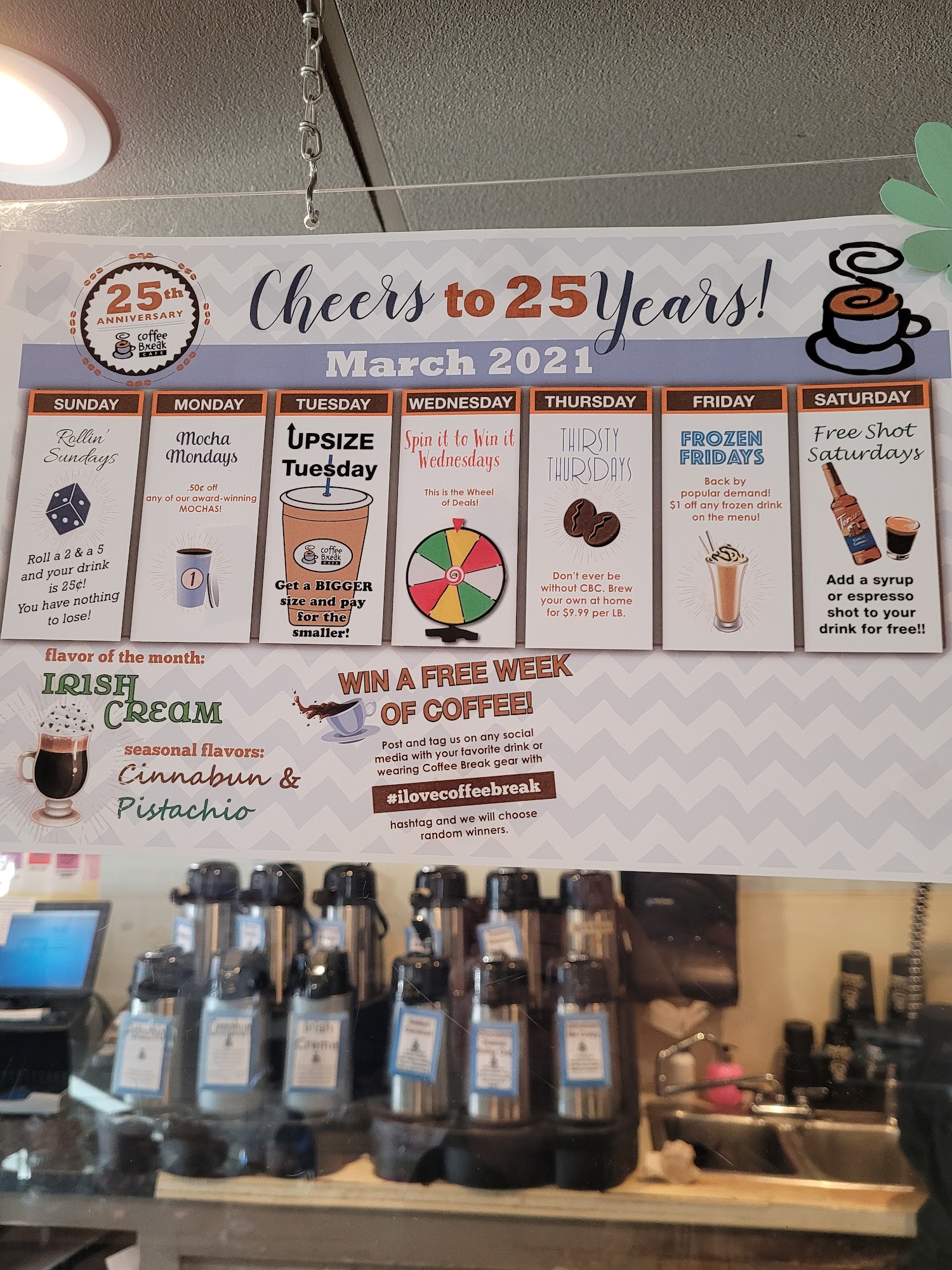 Coffee Break Menu